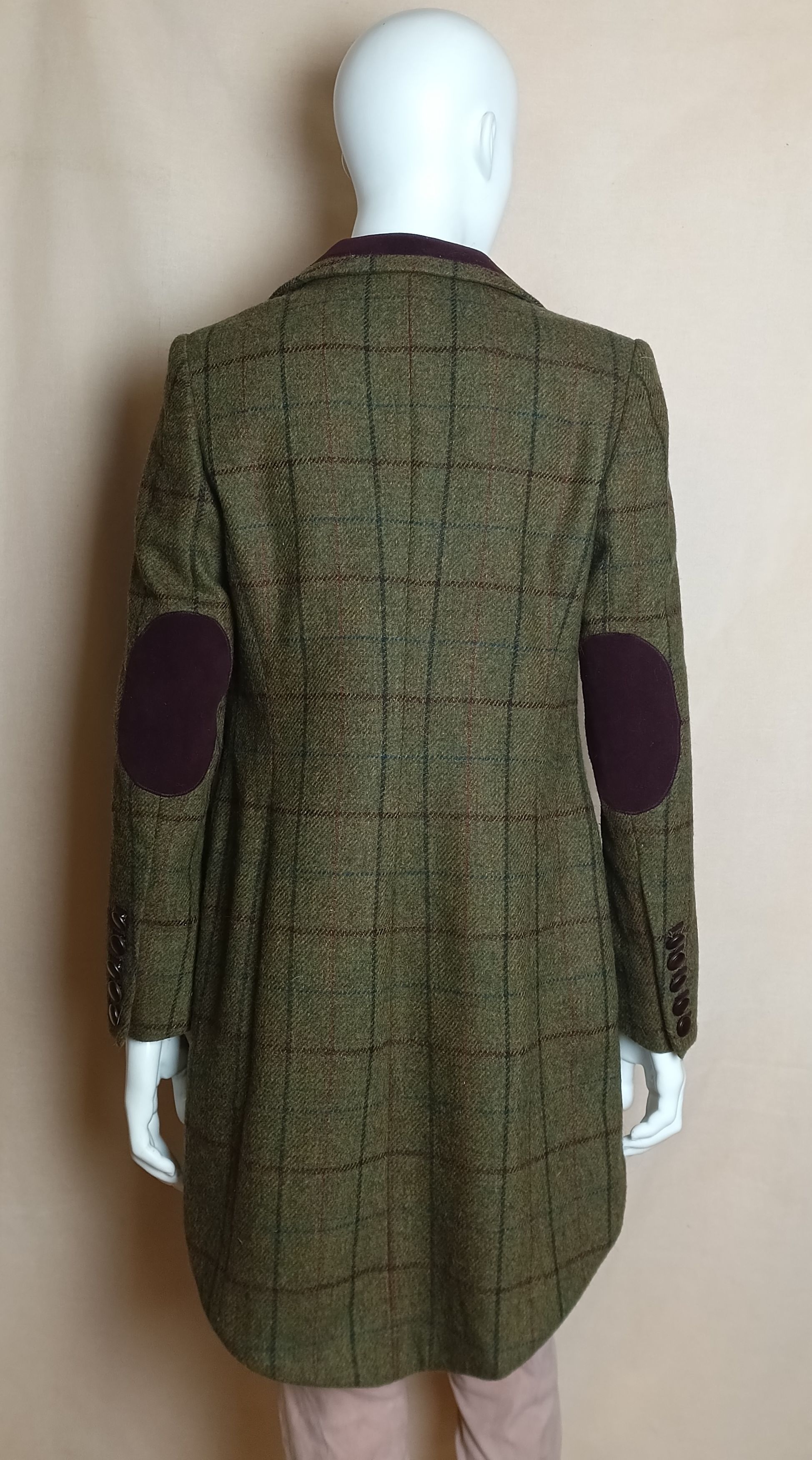 Hunter Farlow 9 Pall Mall London Tweed Wool Farm Hunt Jacket UK8 Size S / US 4 / IT 40 - 2 Thumbnail