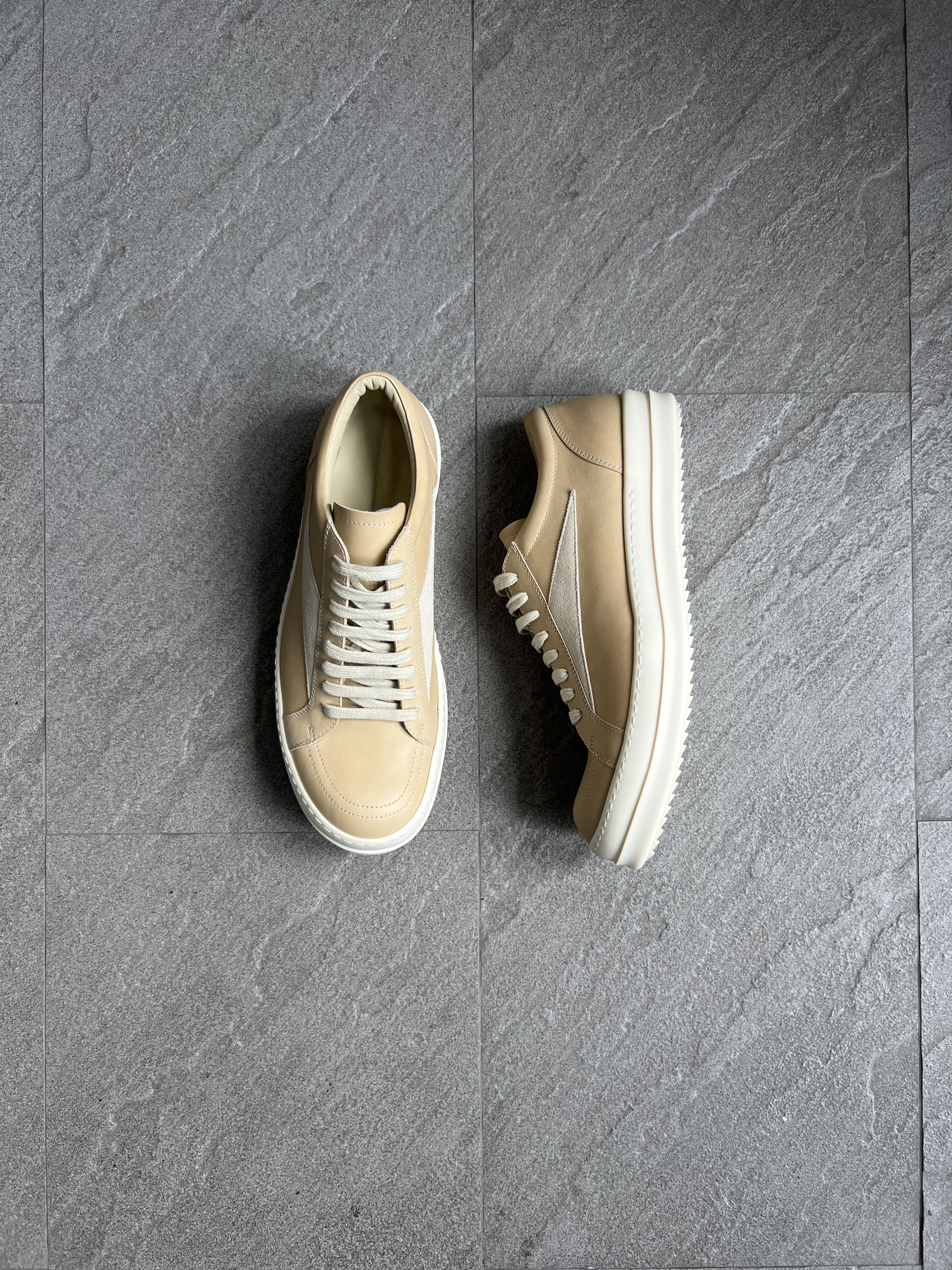 Rick Owens Rick Owens Vans Vintage Sneaks Parchment Milk EU44 New Size US 11 / EU 44 - 2 Thumbnail