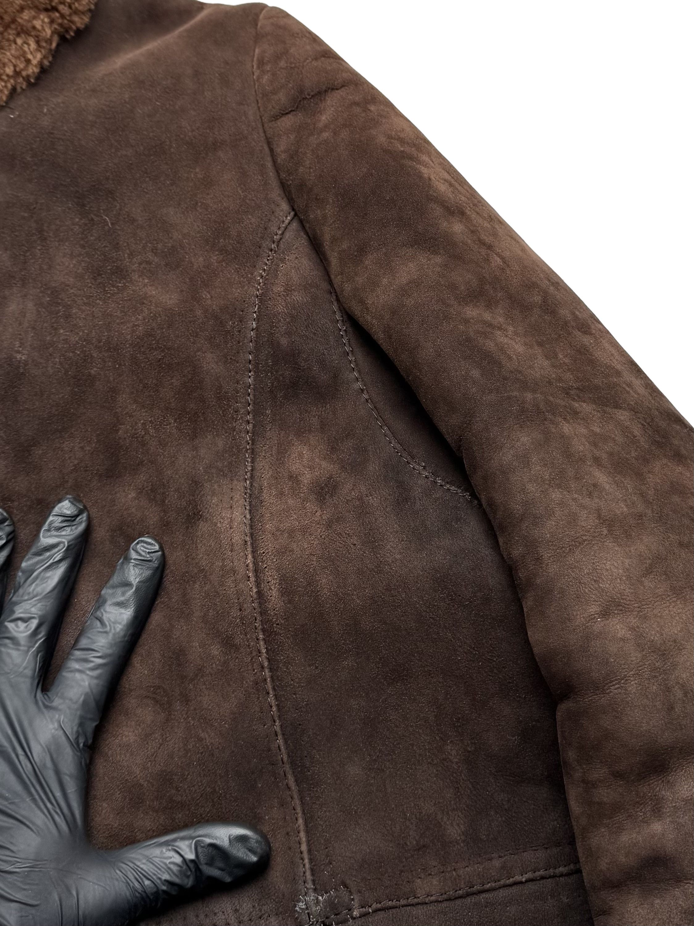 Vintage Vintage Heavy 80's Real Sheepskin Thrashed Coat Size XL / US 12-14 / IT 48-50 - 3 Thumbnail