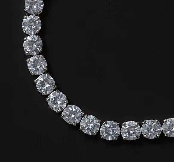 Japanese Brand Iced Out 5mm + 18 cm Cubic Zirconia Mens Crystal Chain Size ONE SIZE - 6 Thumbnail