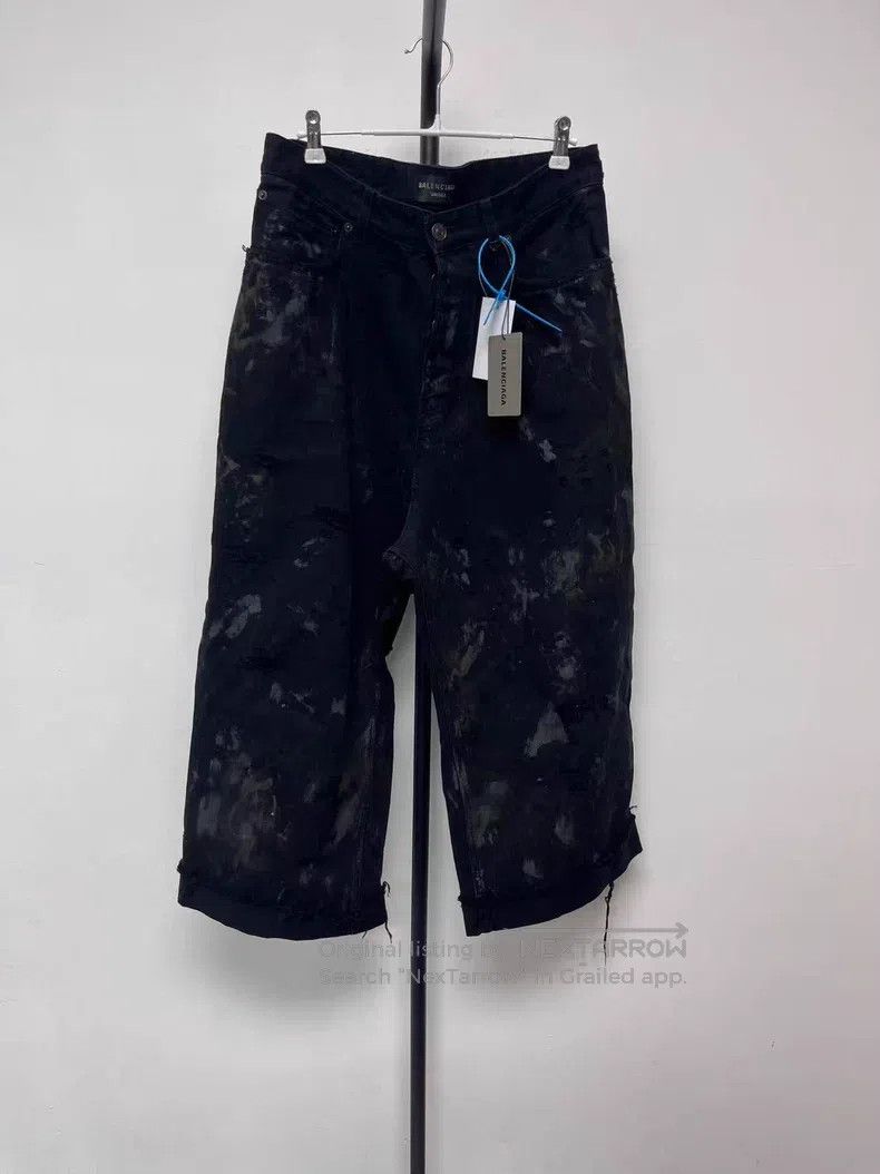 Balenciaga Balenciaga Mud Dyed Destroyed Denim Jeans Size US 34 / EU 50 - 1 Thumbnail