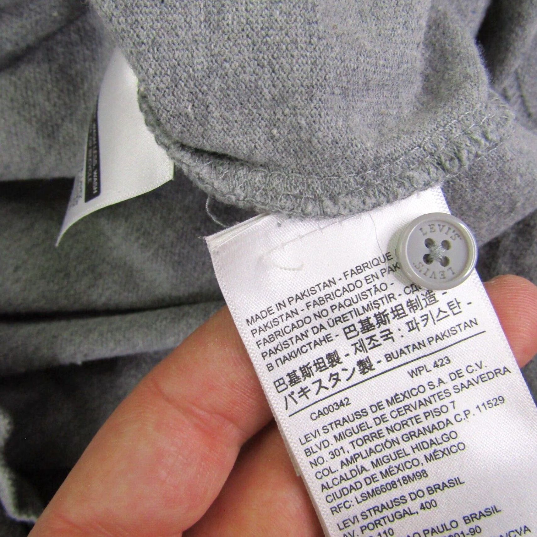 Levi's VINTAGE Levi's Polo Shirt Mens Small Gray Cotton Short Sleeve Casual Fit Logo 80s Mens Size US S / EU 44-46 / 1 - 4 Thumbnail