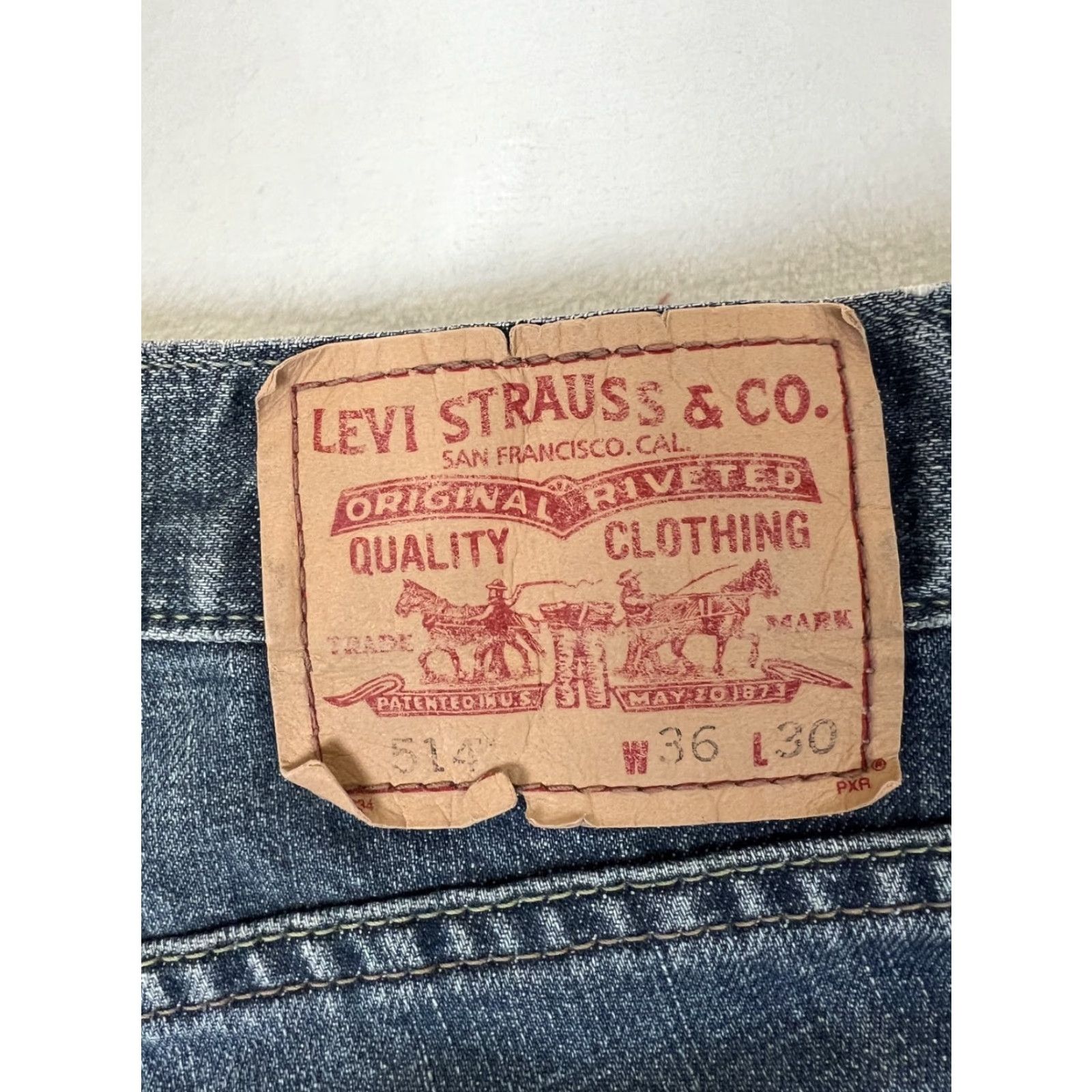 Levi's Levi's 514 Jeans Slim Straight Denim Blue Dark Wash 36x30 Men Y2K Size US 36 / EU 52 - 7 Thumbnail