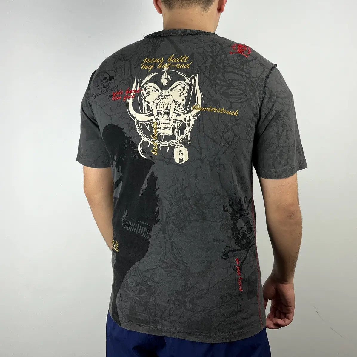Band Tees Motörhead Tshirt rare vintage all print size Medium fact Size US M / EU 48-50 / 2 - 2 Thumbnail