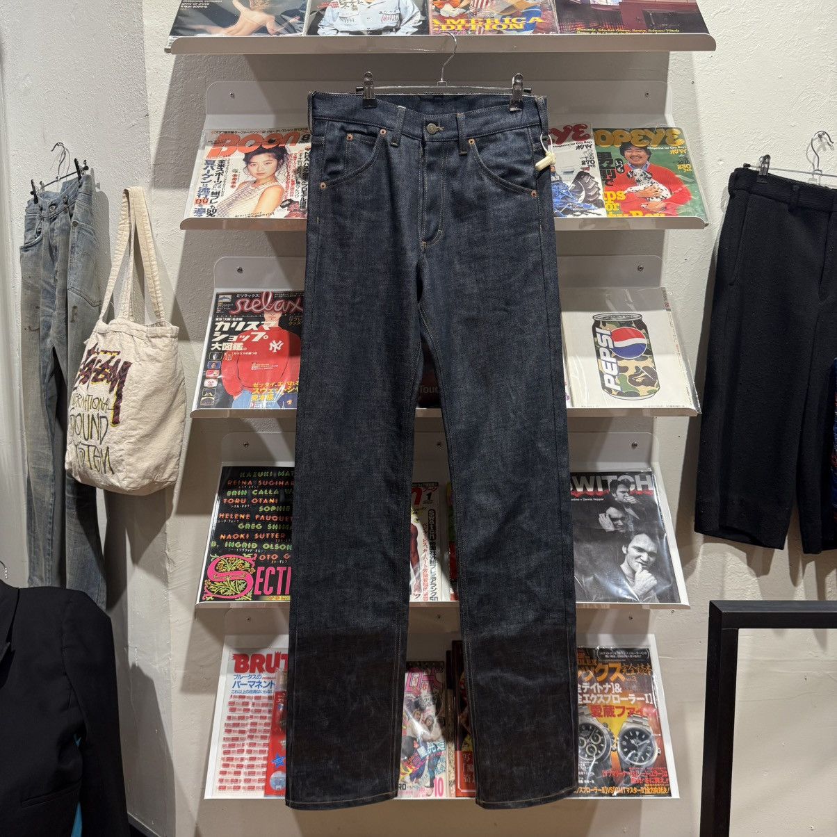 Maison Margiela Maison Margiela Denim Trouser with Lacquered Cuff Size US 27 - 1 Thumbnail