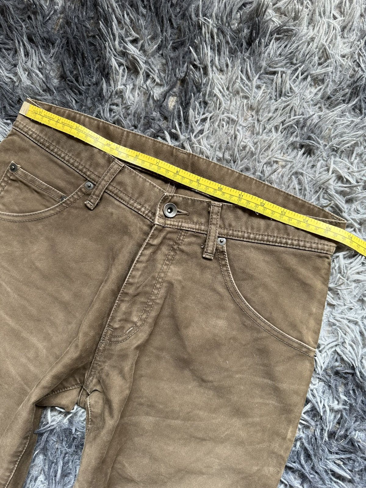 Tete Homme 00's Tete Homme moleskin mudwash khakis flared pant Size US 31 - 15 Thumbnail