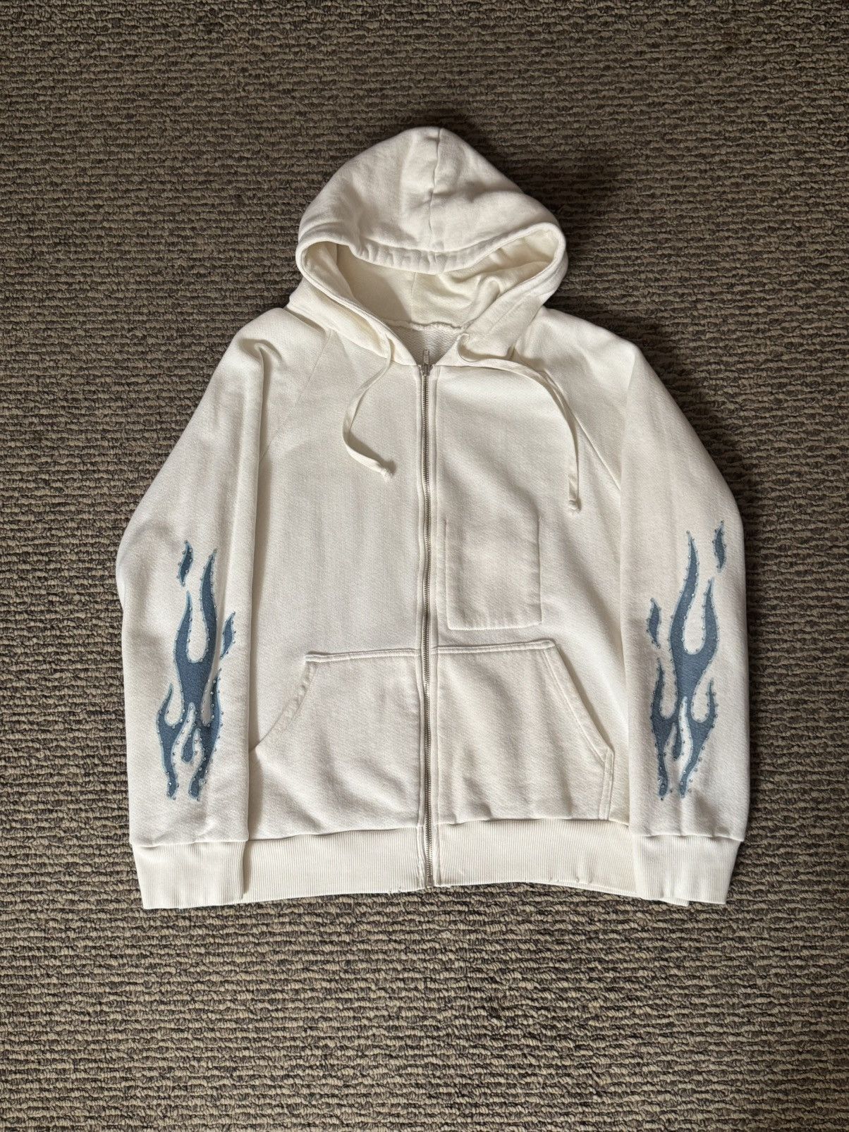 Helder Vices Gianni Mora “Helder Vices” Flame Hoodie Size US XL / EU 56 / 4 - 1 Thumbnail