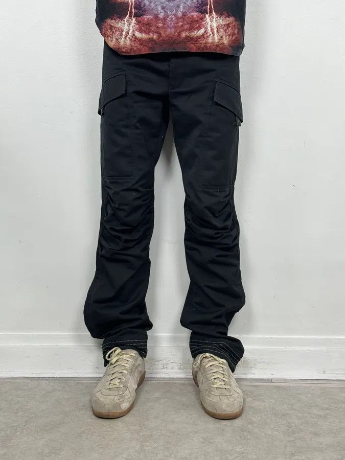 Marithe + Francois Girbaud 2000s Marithé + François Girbaud Black Pleats Technical Pants Size US 32 / EU 48 - 1 Thumbnail