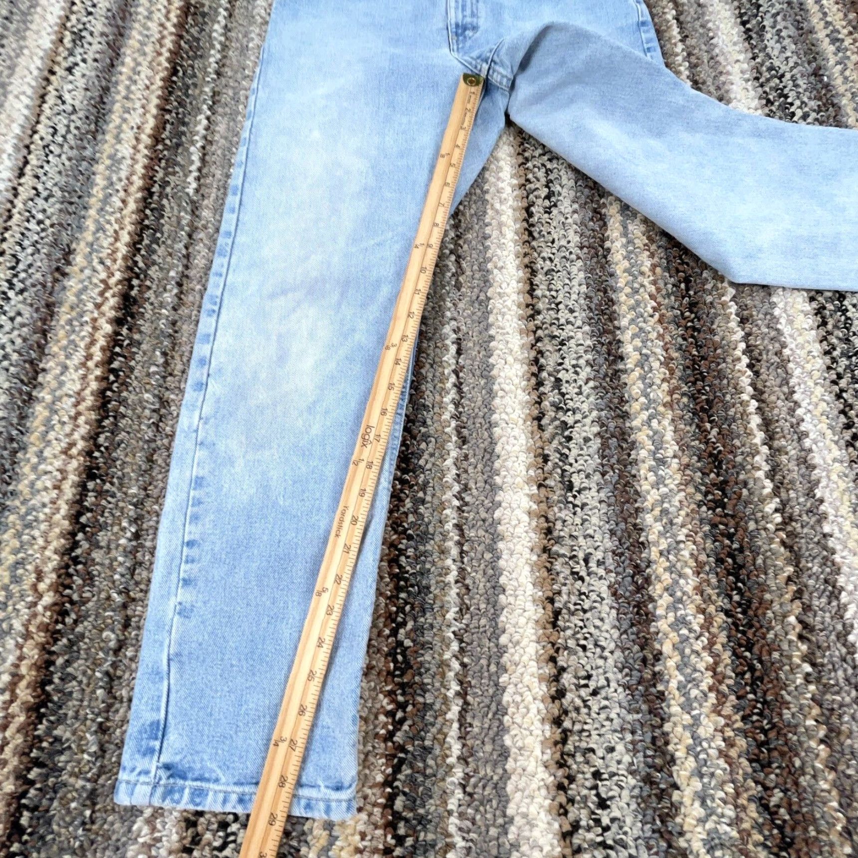 Tommy Hilfiger VINTAGE Tommy Hilfiger Jeans Women Size 10 Straight Leg Mid Rise 90s Y2K Blue Denim Size 32" / US 10 / IT 46 - 6 Thumbnail