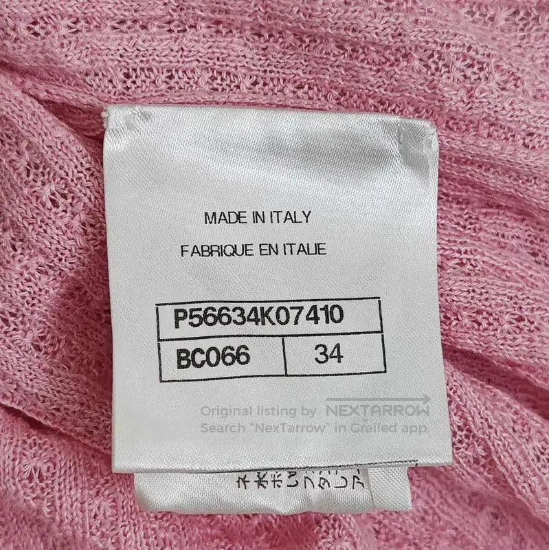 Chanel Chanel Pink Logo Short Sleeve Sweater . Size XS / US 0-2 / IT 36-38 - 5 Thumbnail