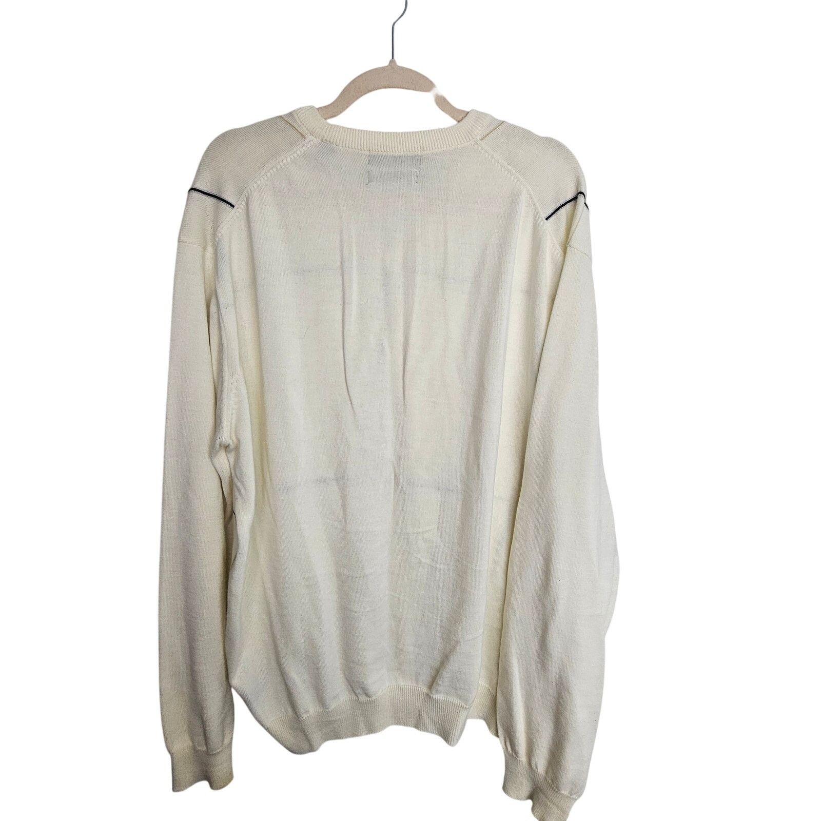 Lyle & Scott Lyle & Scott Scotland Sweater Pullover Sweater Ivory Men XL Size US XL / EU 56 / 4 - 7 Thumbnail