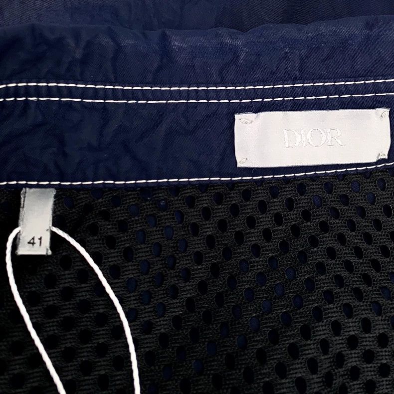 Dior Dior Size 41 22 dark blue letter embroidered lapel long-sle Size US XXS / EU 40 - 5 Thumbnail