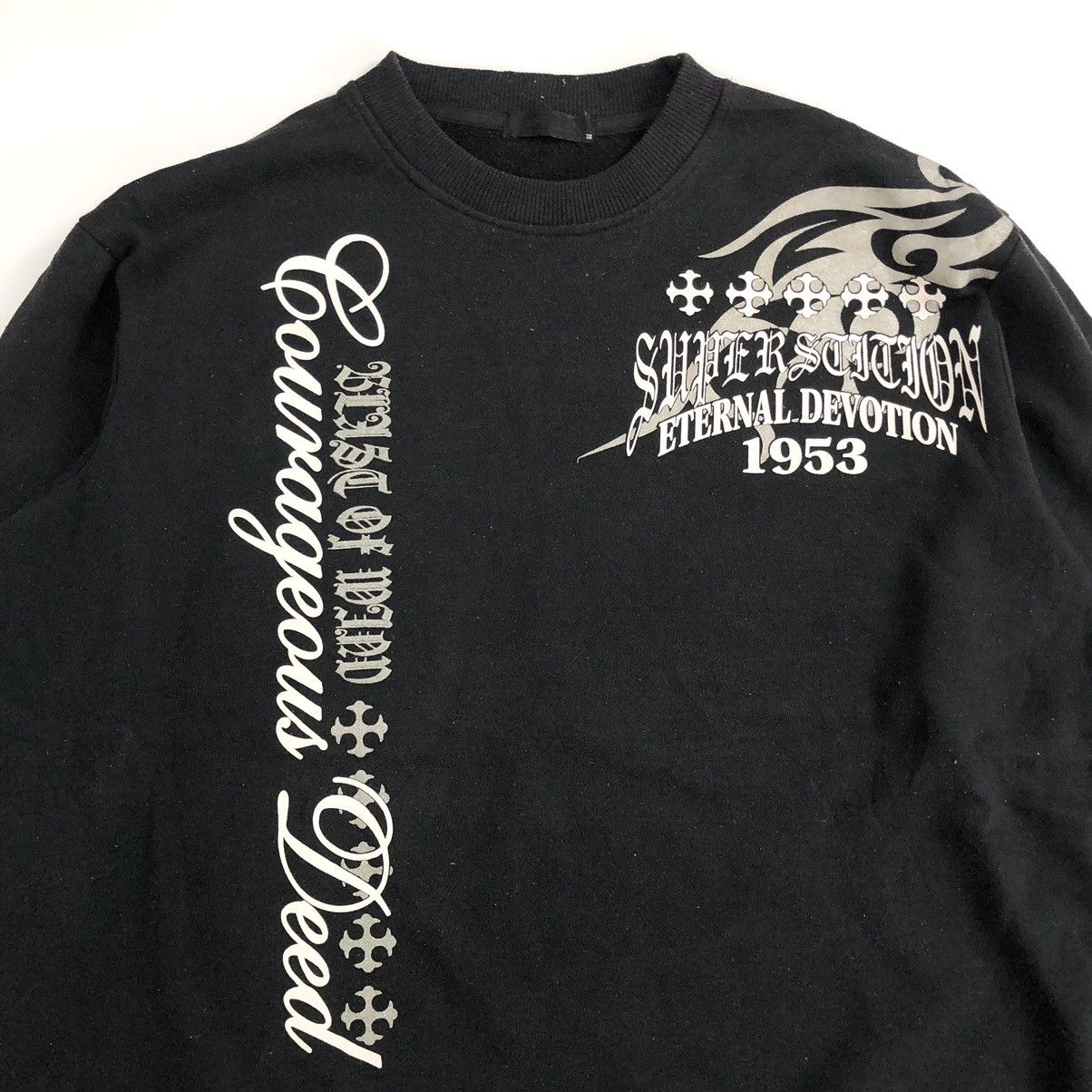 If Six Was Nine 2000s Beauty Beast Poem Gothic Grunge Lgb Style Sweatshirt Size US XL / EU 56 / 4 - 13 Thumbnail