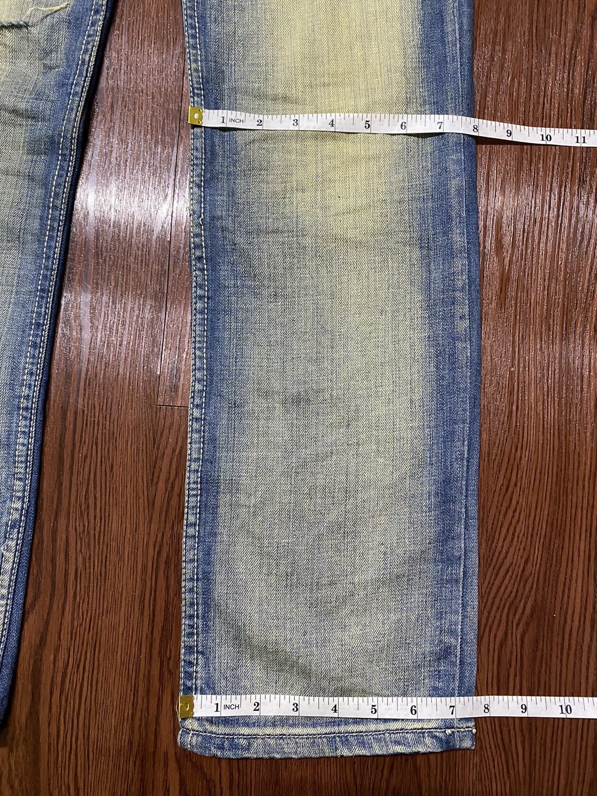 Hysteric Glamour Vintage Japanese Brands Blue Faded Wash Distressed Jeans Size US 29 - 14 Thumbnail