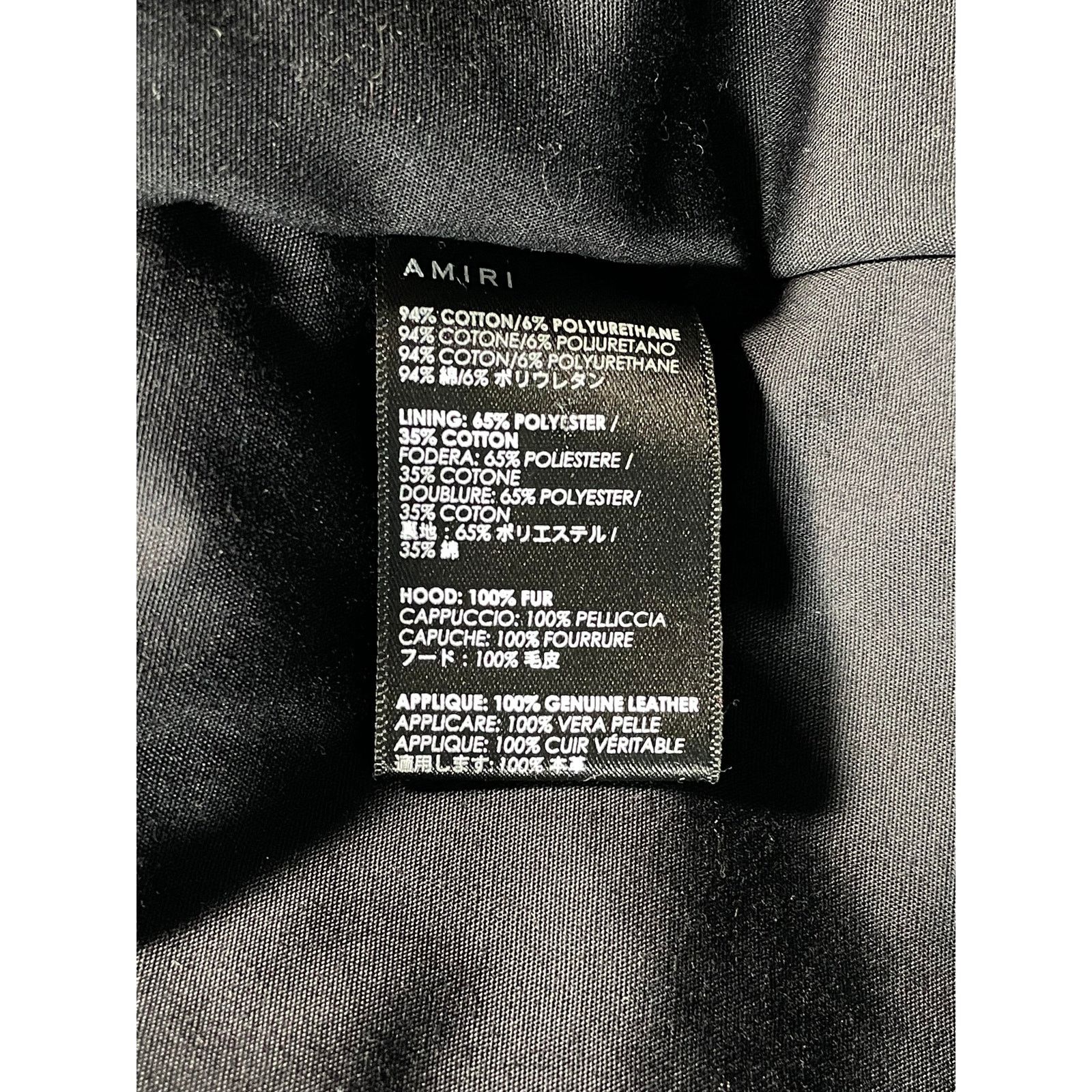 Amiri Amiri Core Logo Black Fur Puffer Jacket Size US L / EU 52-54 / 3 - 6 Thumbnail