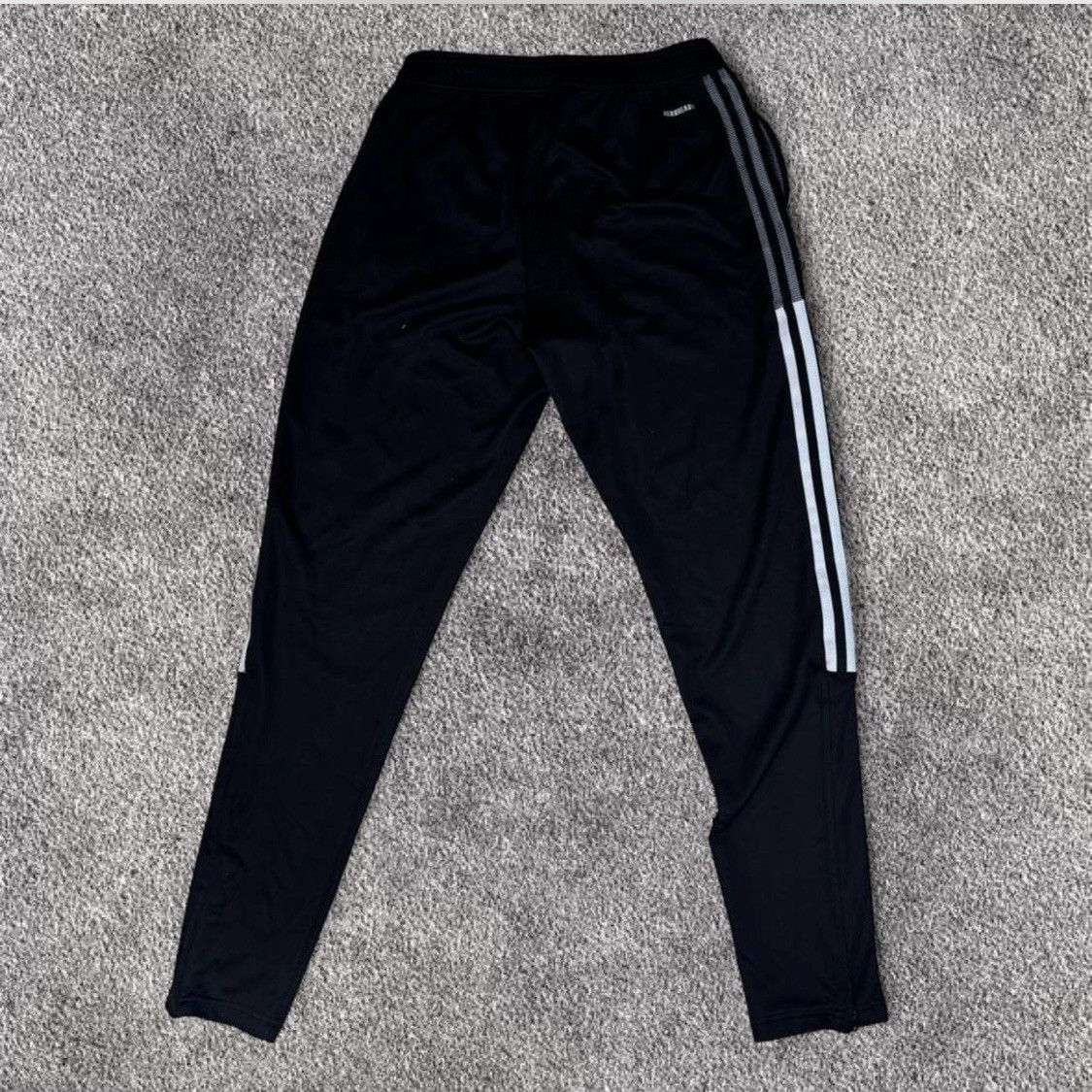 Adidas Black Adidas joggers with white stripes Size US 32 / EU 48 - 2 Thumbnail