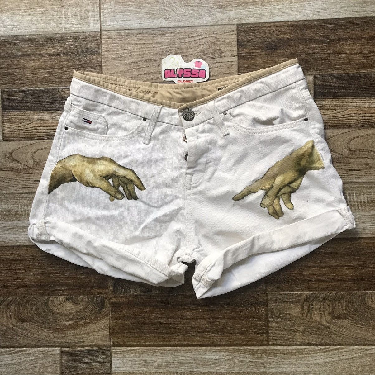 Vintage Hand-painted The Creation of Adams hands on Tommy Hilfiger Size 28" / US 6 / IT 42 - 1 Thumbnail