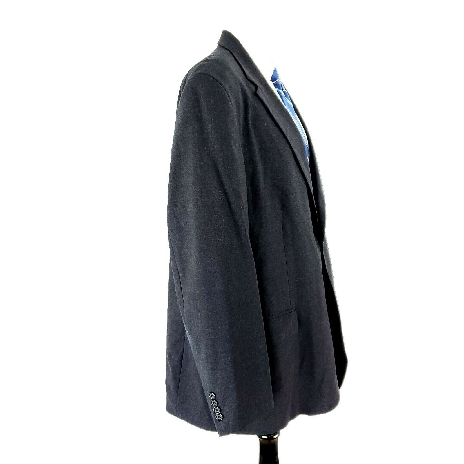 Nautica Nautica Wool 2 Button Blazer 46L Gray Suit Jacket Size 46L - 6 Thumbnail