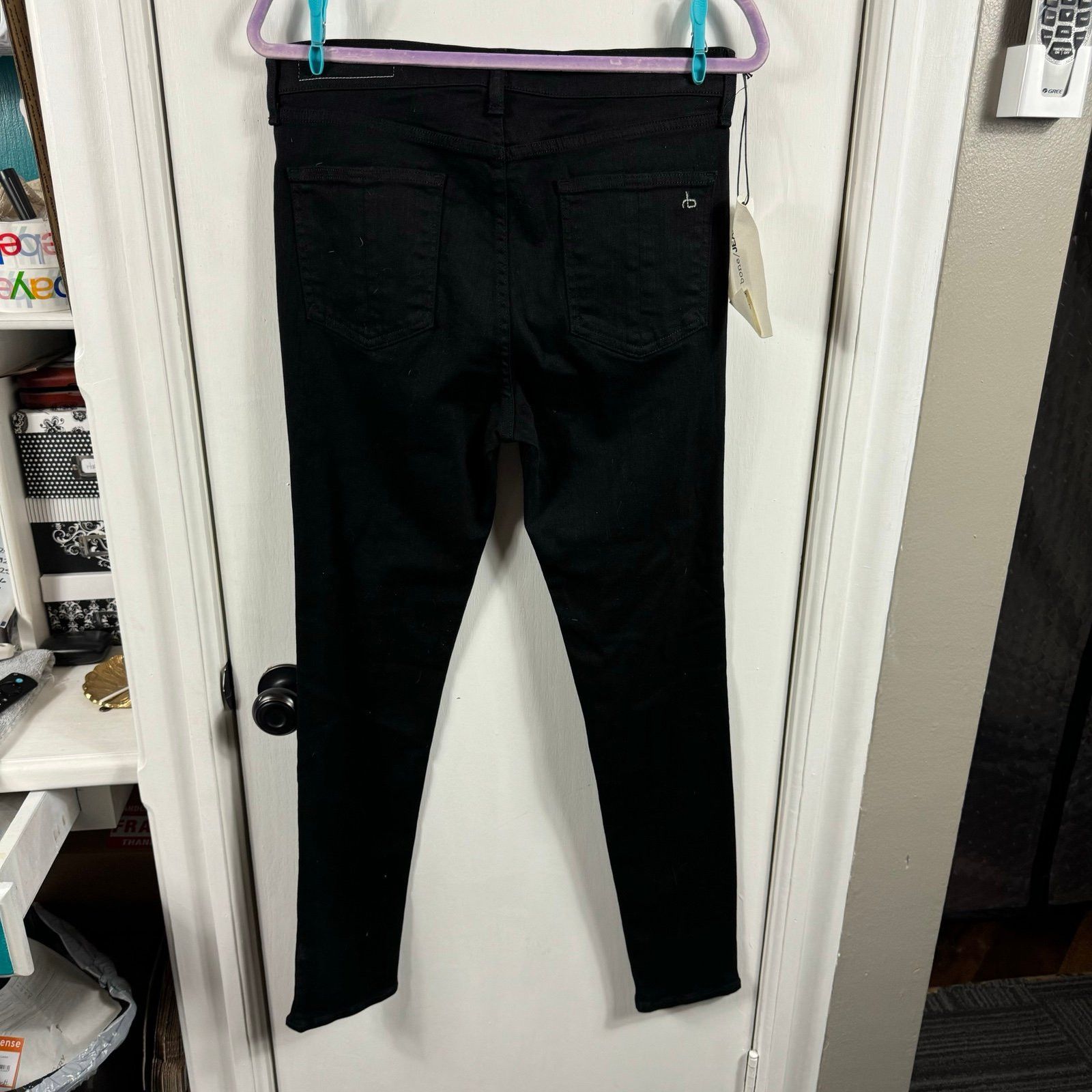 Rag & Bone Rag & Bone Yuki Skinny in Coal Bar split front. Size 30 Size 30" / US 8 / IT 44 - 7 Thumbnail