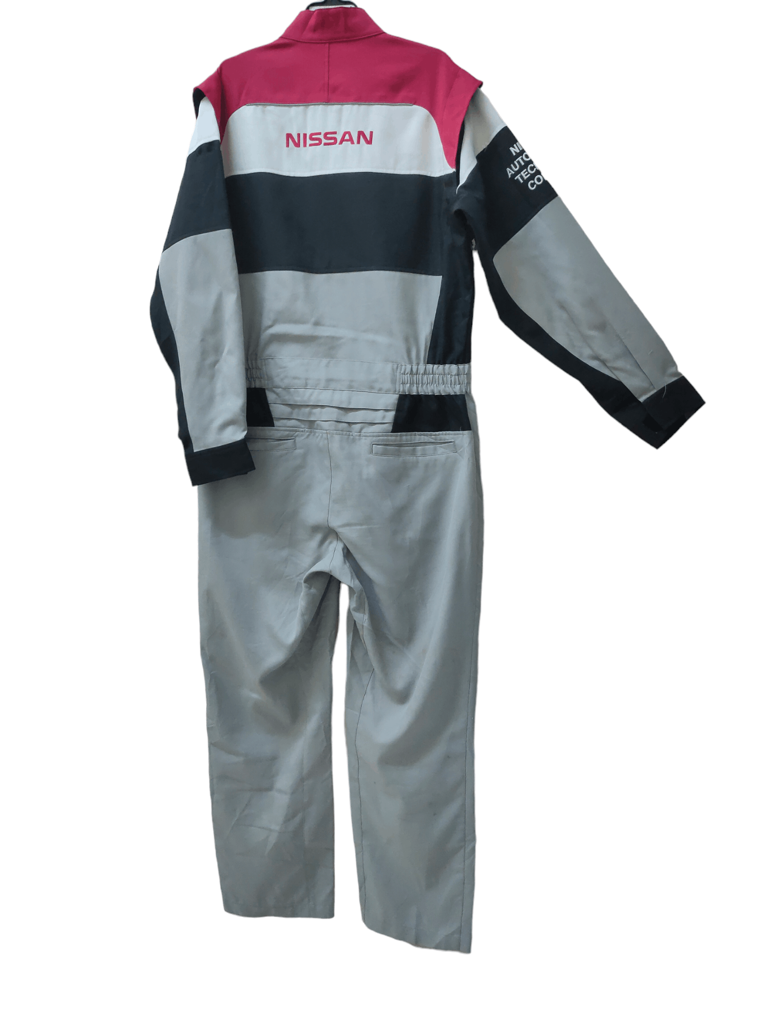 image of Vintage Nissan Motor Racing Nismo Technical College Overall in Grey, Men's (Size 36)