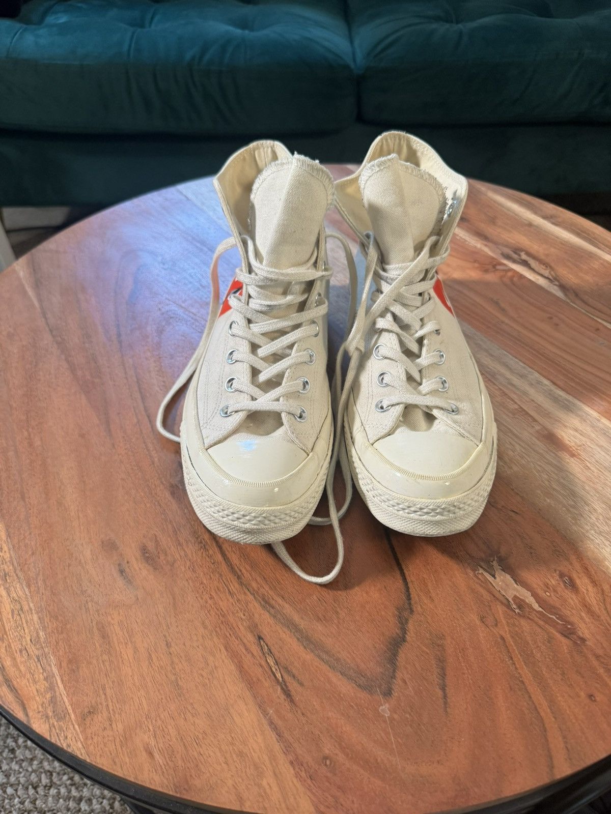 Comme des Garcons PLAY × Converse Converse Chuck 70 x Comme Des Garçons PLAY in Off White Size US 9 / EU 42 - 3 Thumbnail