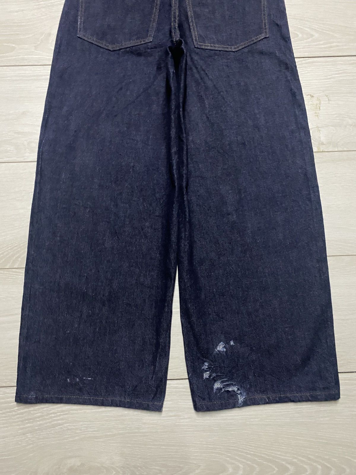 Christophe Lemaire Vintage Uniqlo Navy Blue Baggy Jeans Size US 27 - 6 Thumbnail