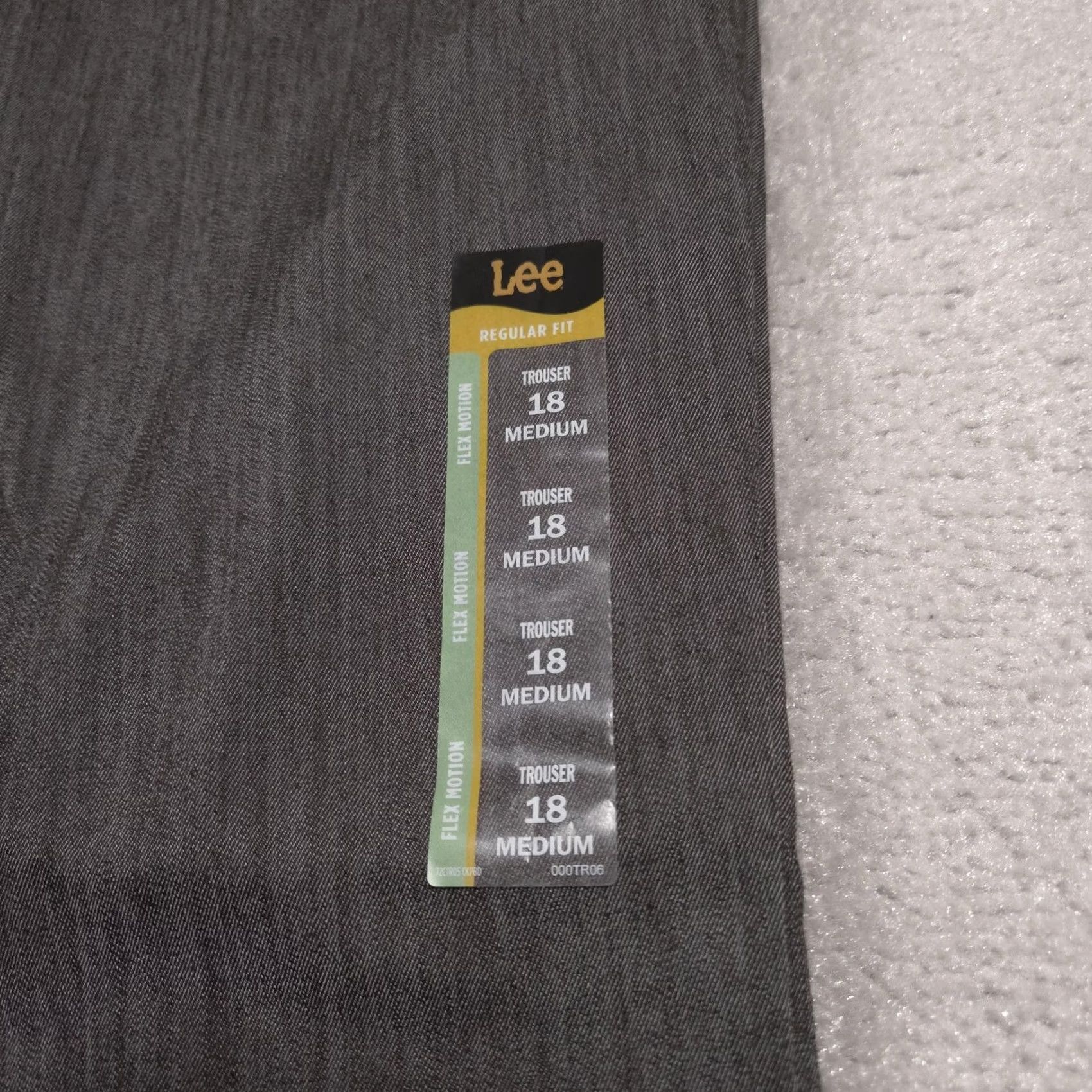 Lee Lee Pants Womens 18 Medium Gray Trouser Regular Fit Flex Motion Mid Rise Work Shirt? Size 40" / US 18 - 5 Thumbnail