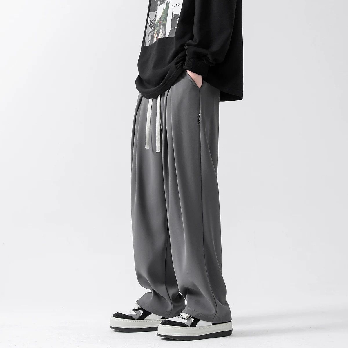 Designer × Vintage Y2k Casual Ice Silk Pants Size US 32 / EU 48 - 2 Thumbnail