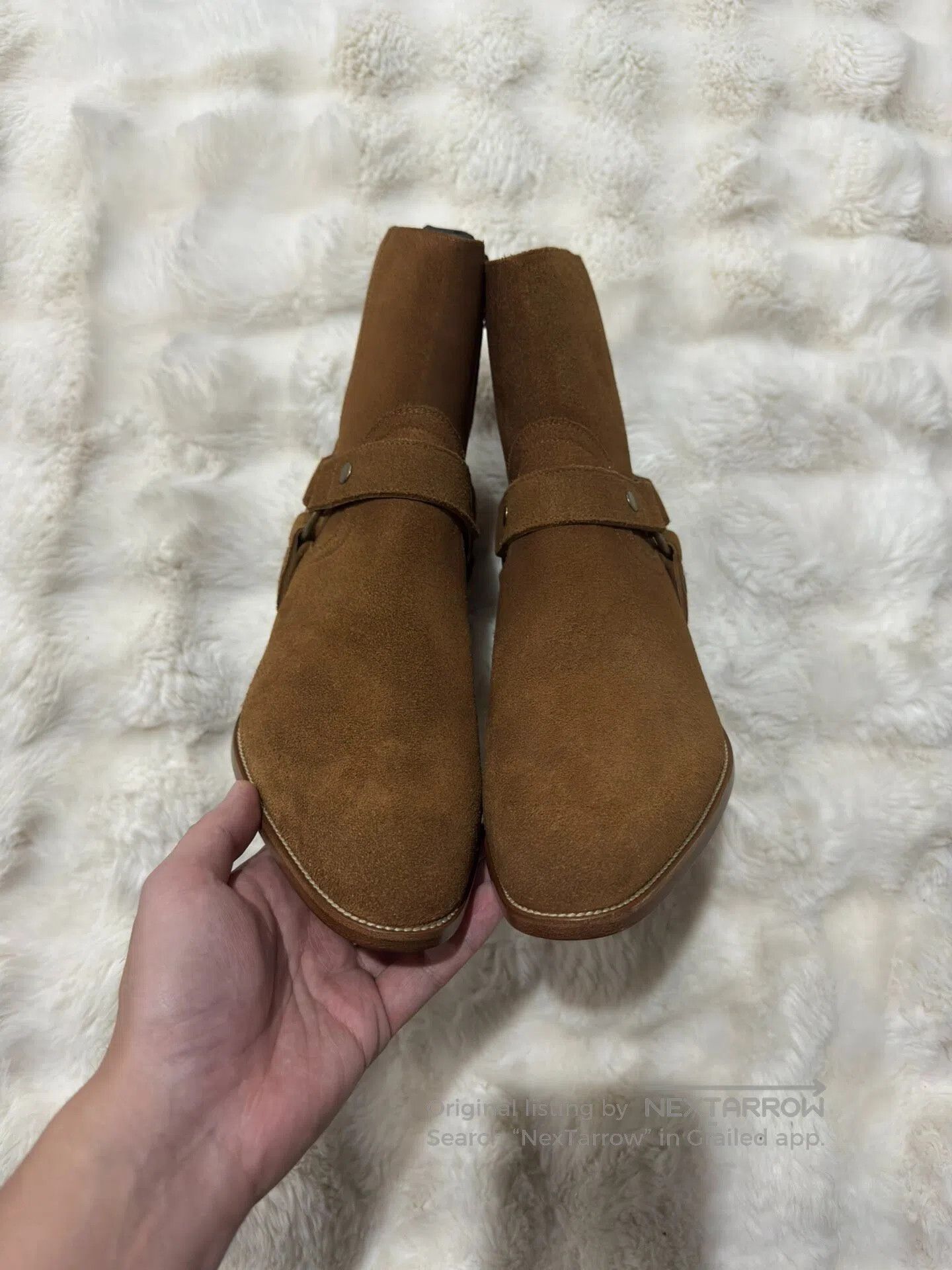 Saint Laurent Paris Saint Laurent Paris Suede Chelsea boots with buckle men's Size US 9 / EU 42 - 5 Thumbnail