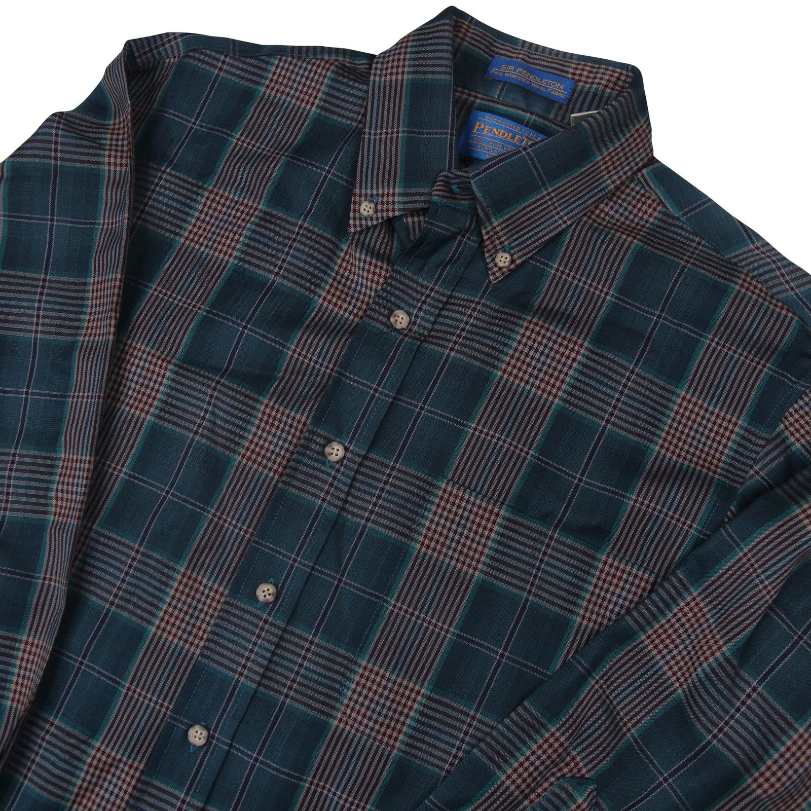 Pendleton × Vintage Pendleton Sir Pendleton Fine Worsted Wool Shirt Size US M / EU 48-50 / 2 - 2 Thumbnail