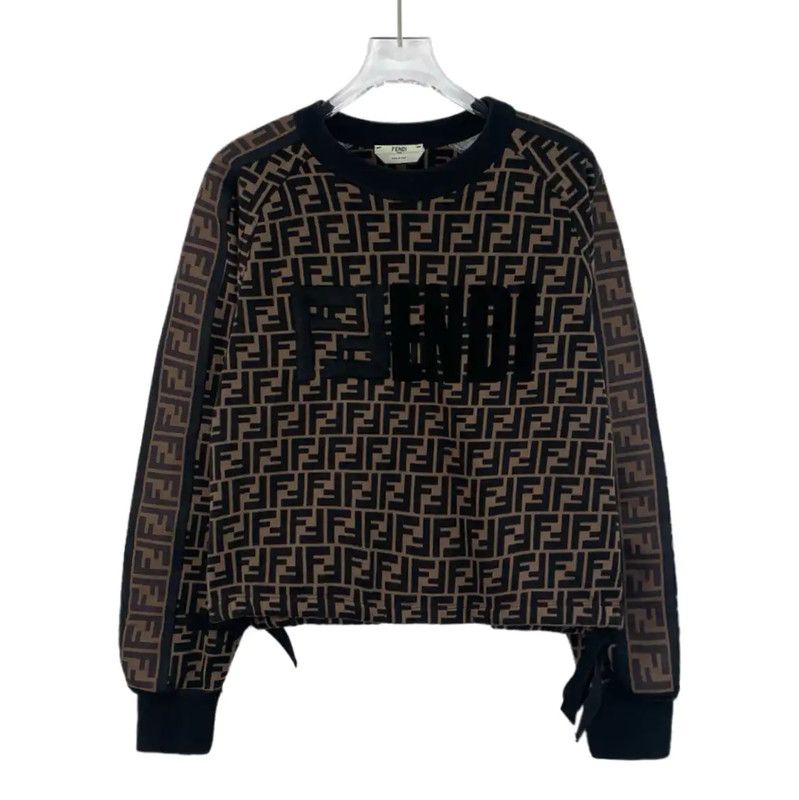 Fendi Brown Cotton Women's Sweatshirt 0089