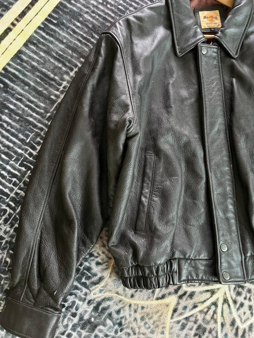 Hard Rock Cafe Vintage 90s Hard Rock Cafe London Leather Jacket Size US L / EU 52-54 / 3 - 7 Thumbnail