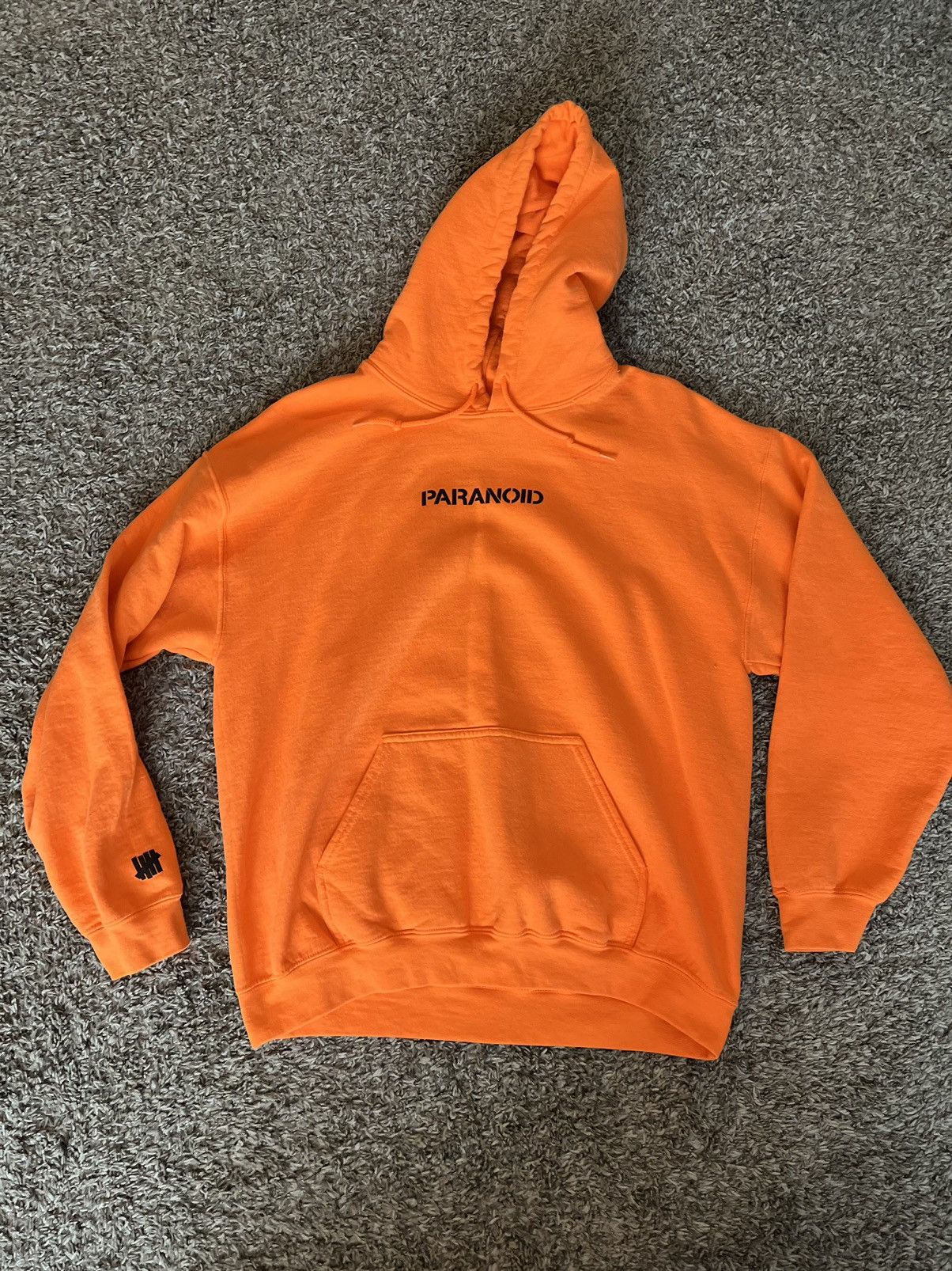 Paranoid hoodie orange best sale