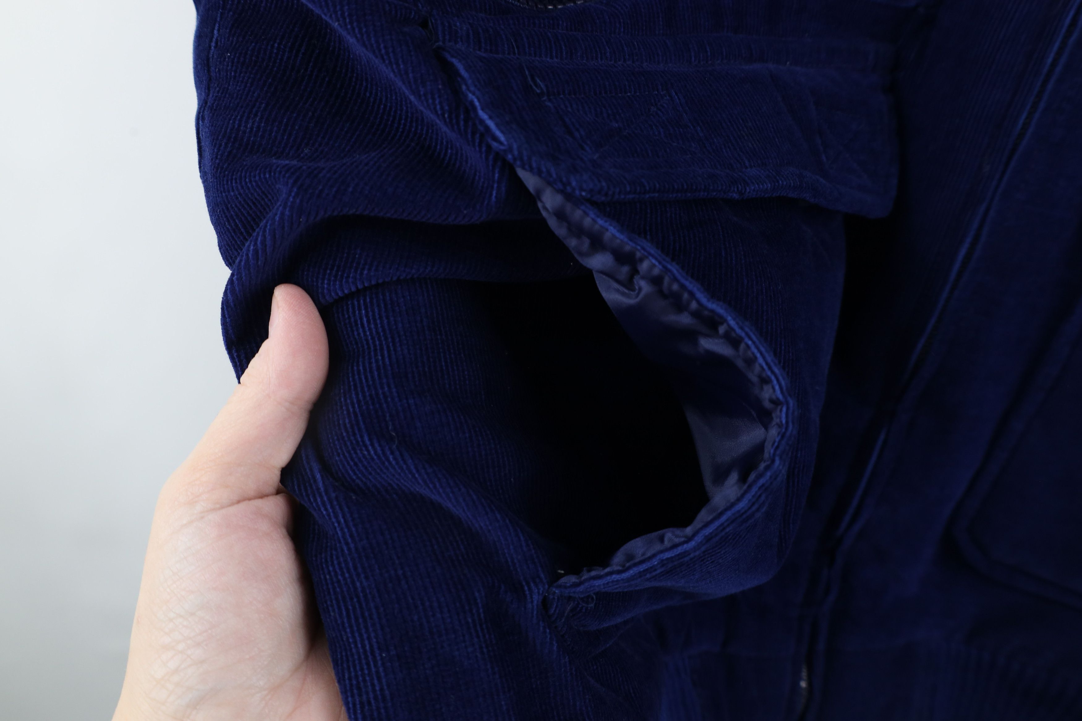Vintage Vintage 70s Streetwear Corduroy Puffer Vest Jacket Blue Size US XL / EU 56 / 4 - 7 Thumbnail