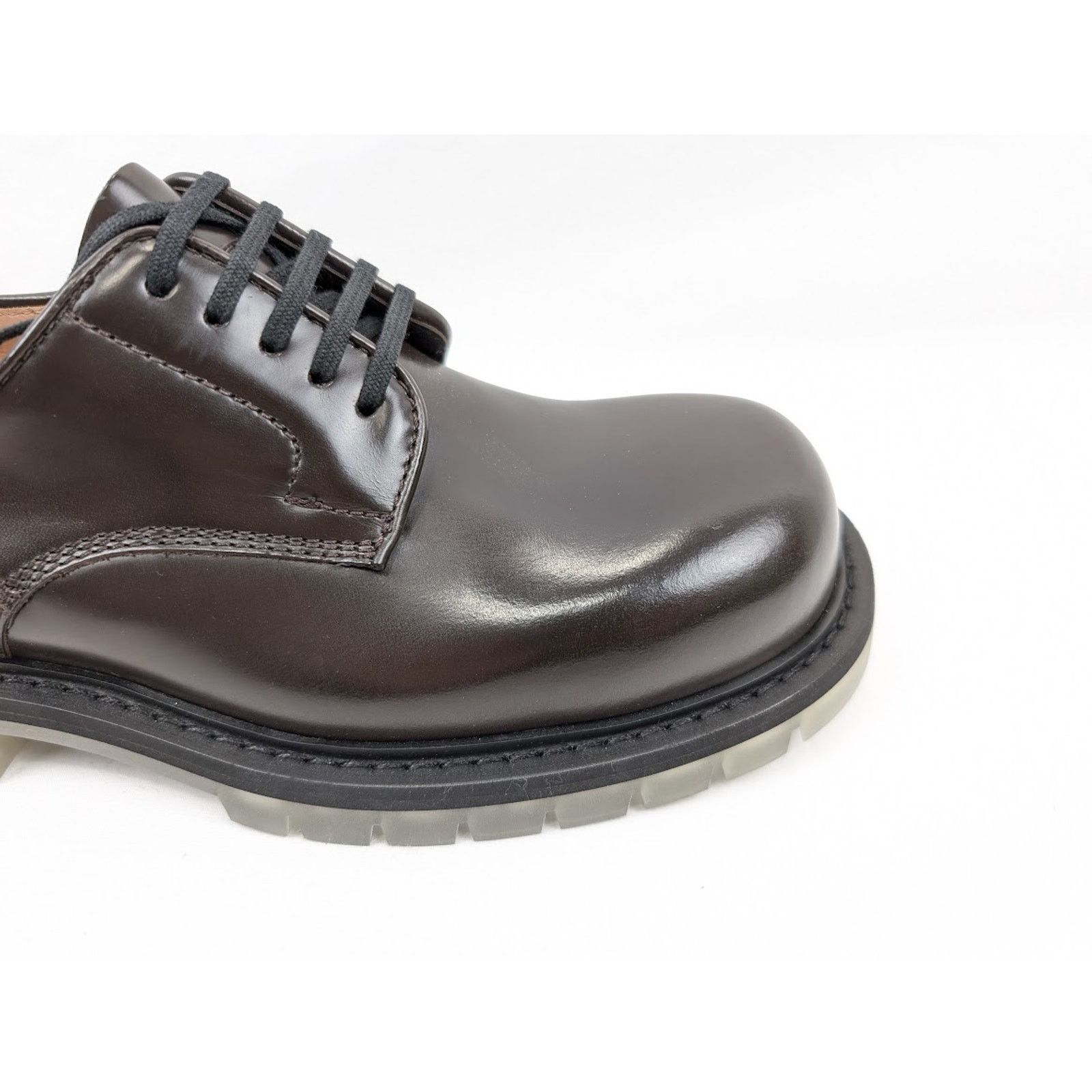 Bottega Veneta o1rshd1 Brushed Calfskin Scarpa Pelle Boots in Espresso Size US 11.5 / EU 44-45 - 5 Thumbnail