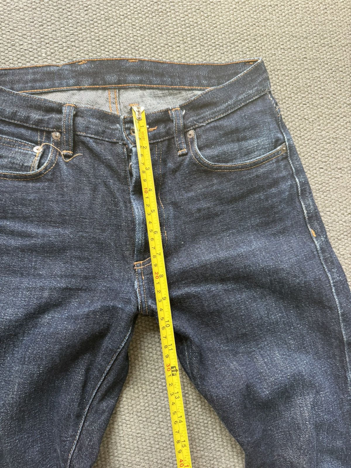 3sixteen 3sixteen+40BSP 16.5oz Caustic Wave Denim-Straight Taper - 29 Size US 29 - 8 Thumbnail