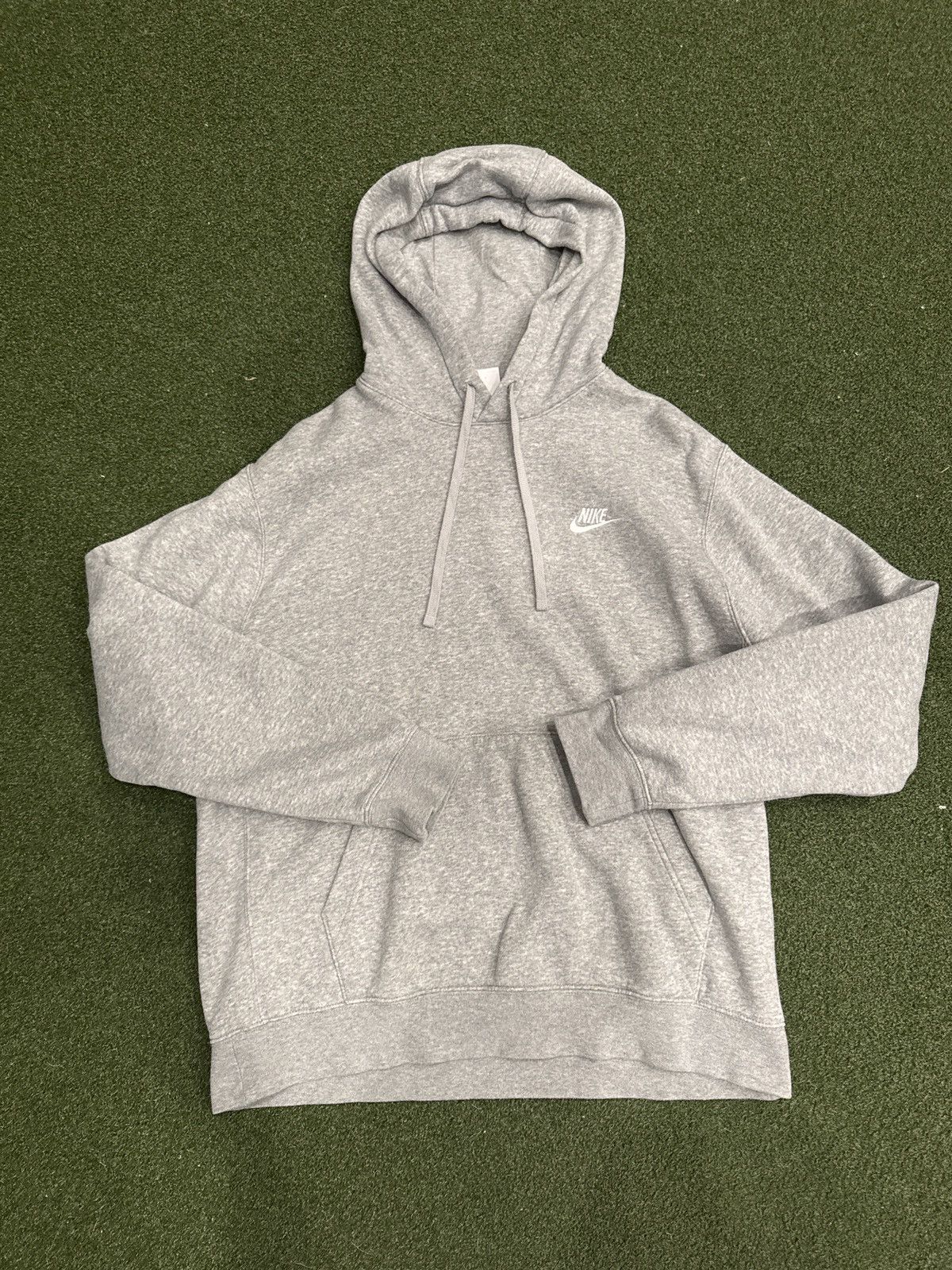 Nike Heather Gray Nike Logo Hoodie Size US M / EU 48-50 / 2 - 1 Thumbnail