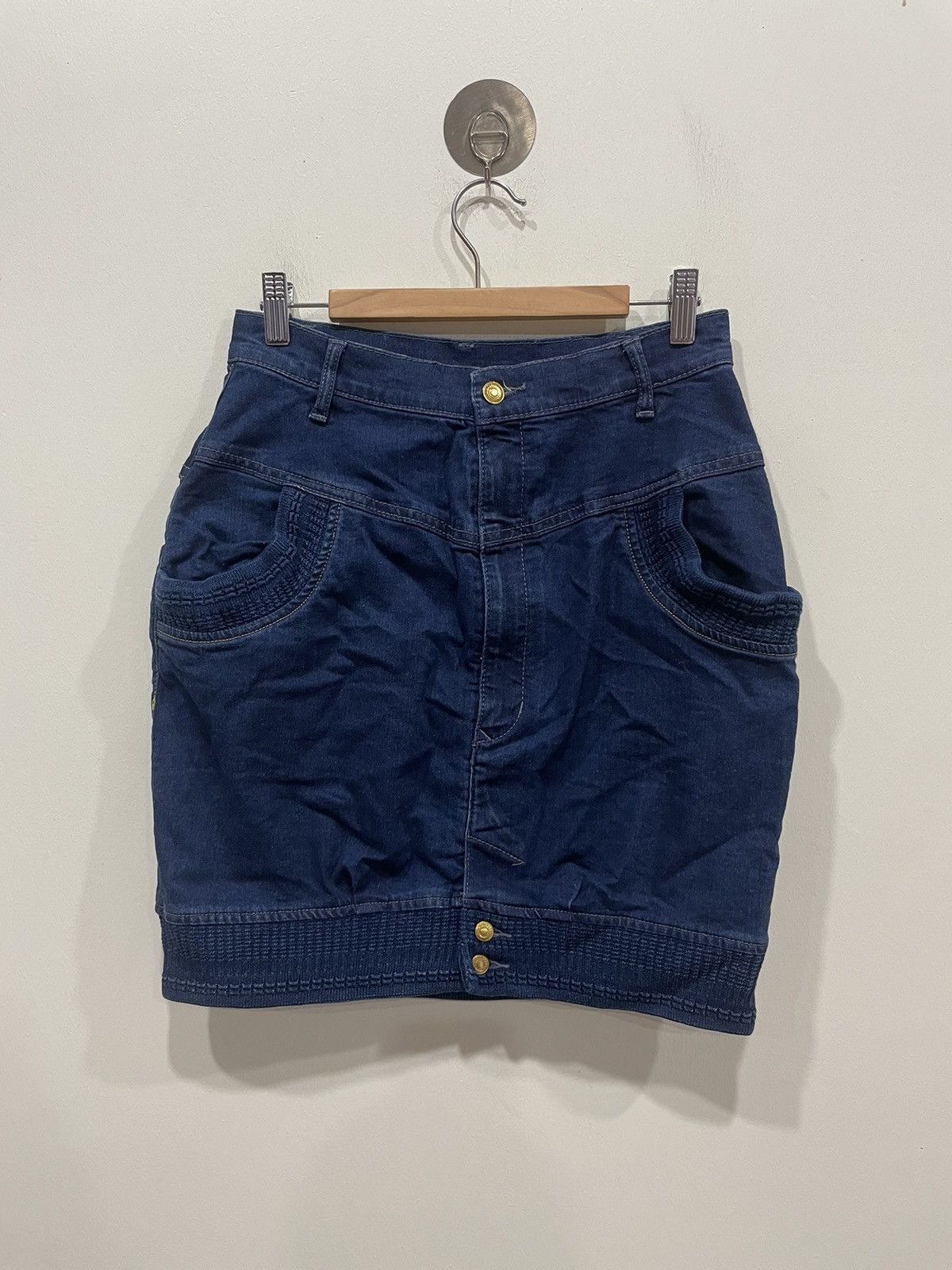 mercibeaucoup Mercibeaucoup Denim Mini Skirt Size 28" / US 6 / IT 42 - 1 Thumbnail