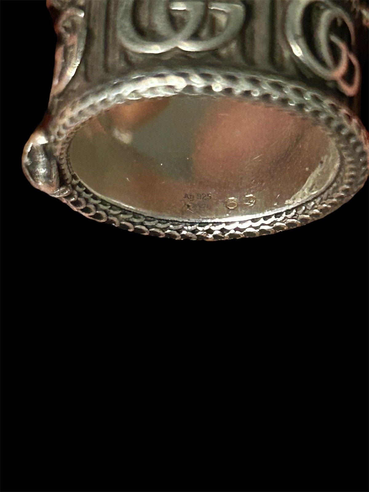 Gucci Gucci 925 Silver Snake Ring Size 19 Size ONE SIZE - 2 Thumbnail