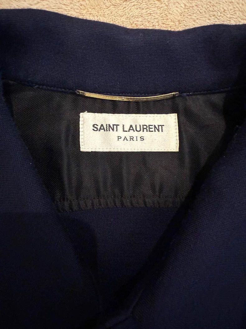 Saint Laurent Paris Saint Laurent Paris YSL Navy Blue Button-Up Jacket with Go Size US M / EU 48-50 / 2 - 2 Thumbnail