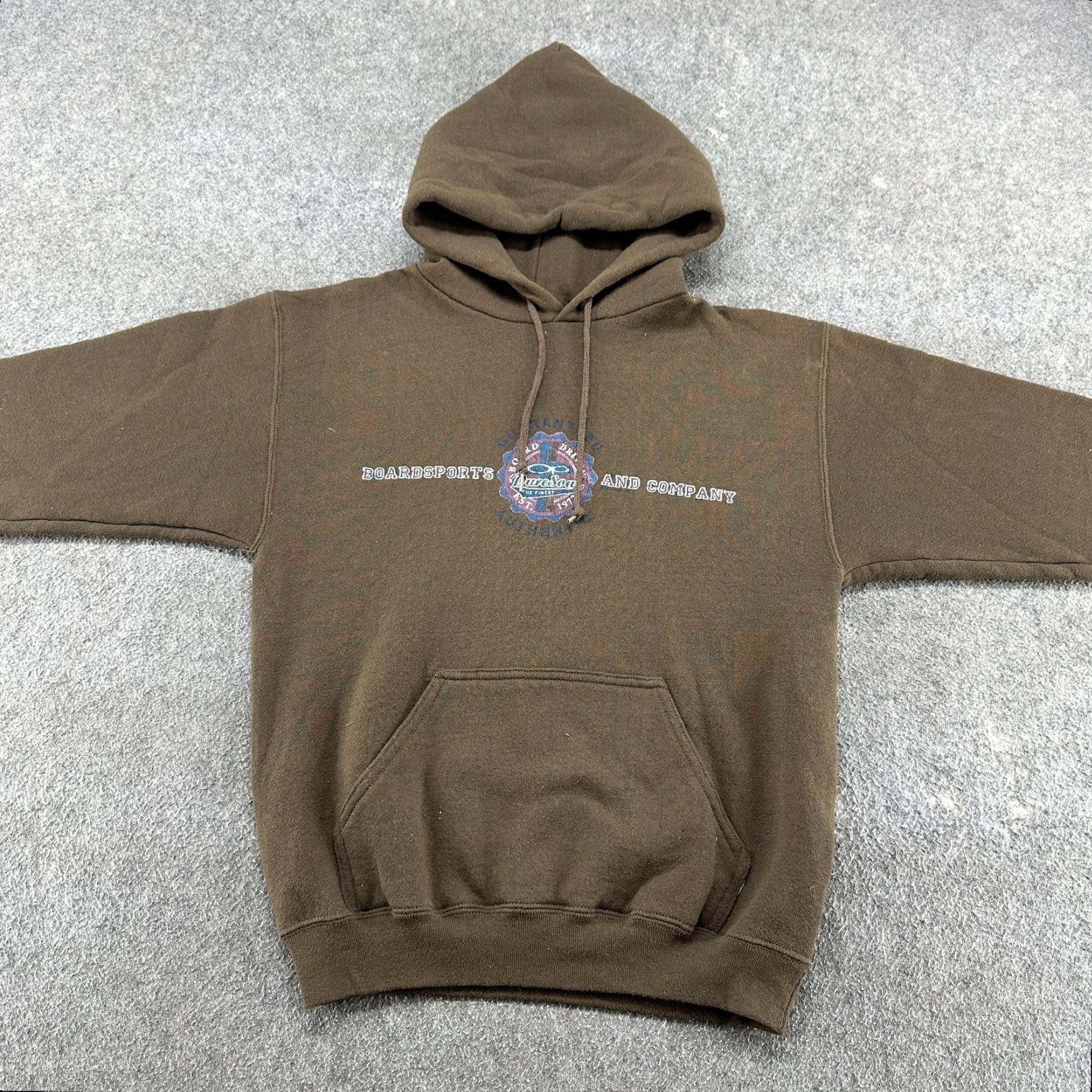 Ocean Pacific VINTAGE Ocean Pacific Hoodie Mens S Brown Pullover Cotton 90s Surf Skater Logo Knit Fleece Hooded Pullover Size US S / EU 44-46 / 1 - 2 Thumbnail