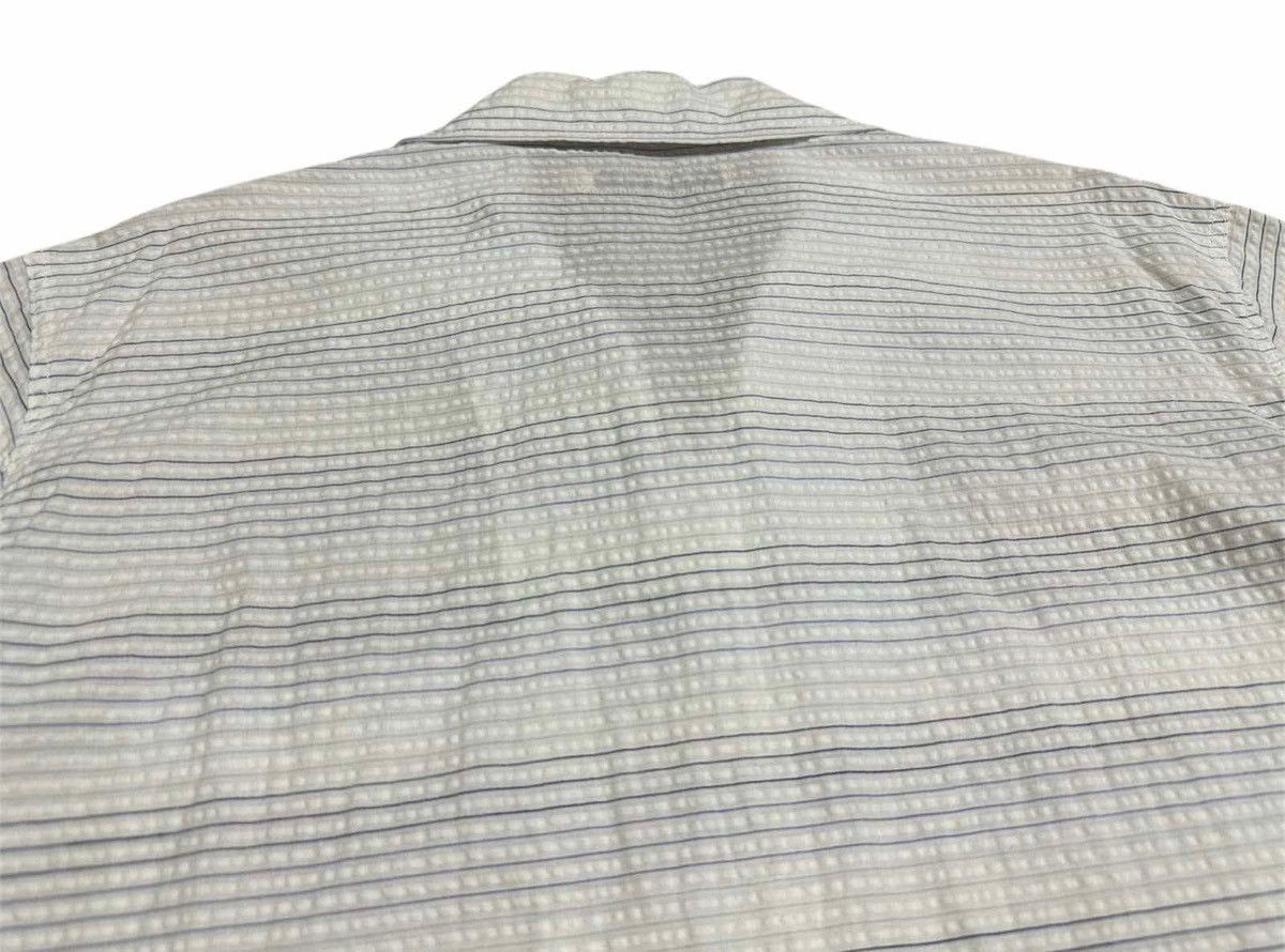 Japanese Brand 🔥Rare Vintage Kansai Jeans Striped Zip Shirt Double Pockets Size US L / EU 52-54 / 3 - 10 Thumbnail