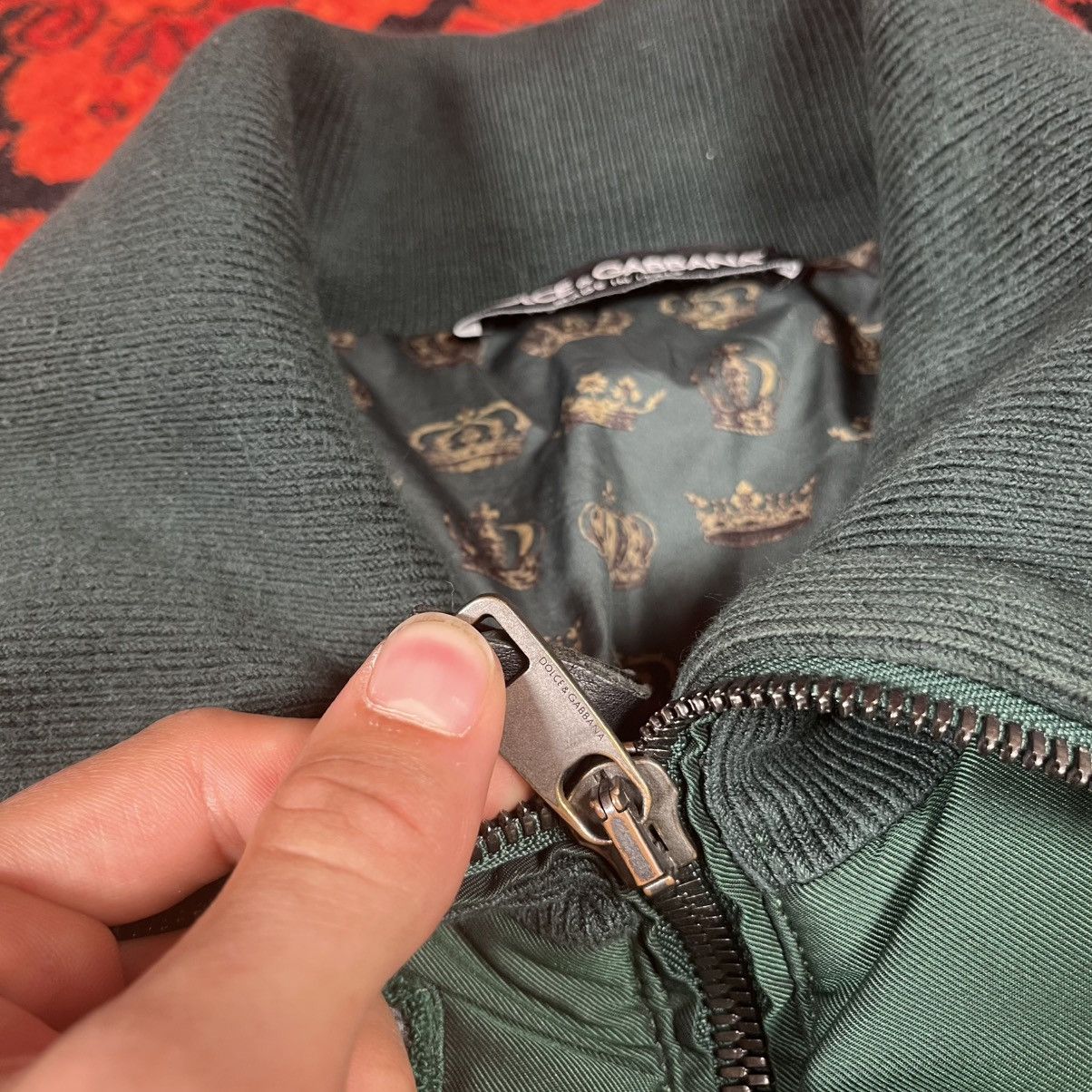 Dolce & Gabbana Warm DOLCE & GABBANA Stuffed Bomber - Puffer Green Jacket Size US L / EU 52-54 / 3 - 10 Thumbnail