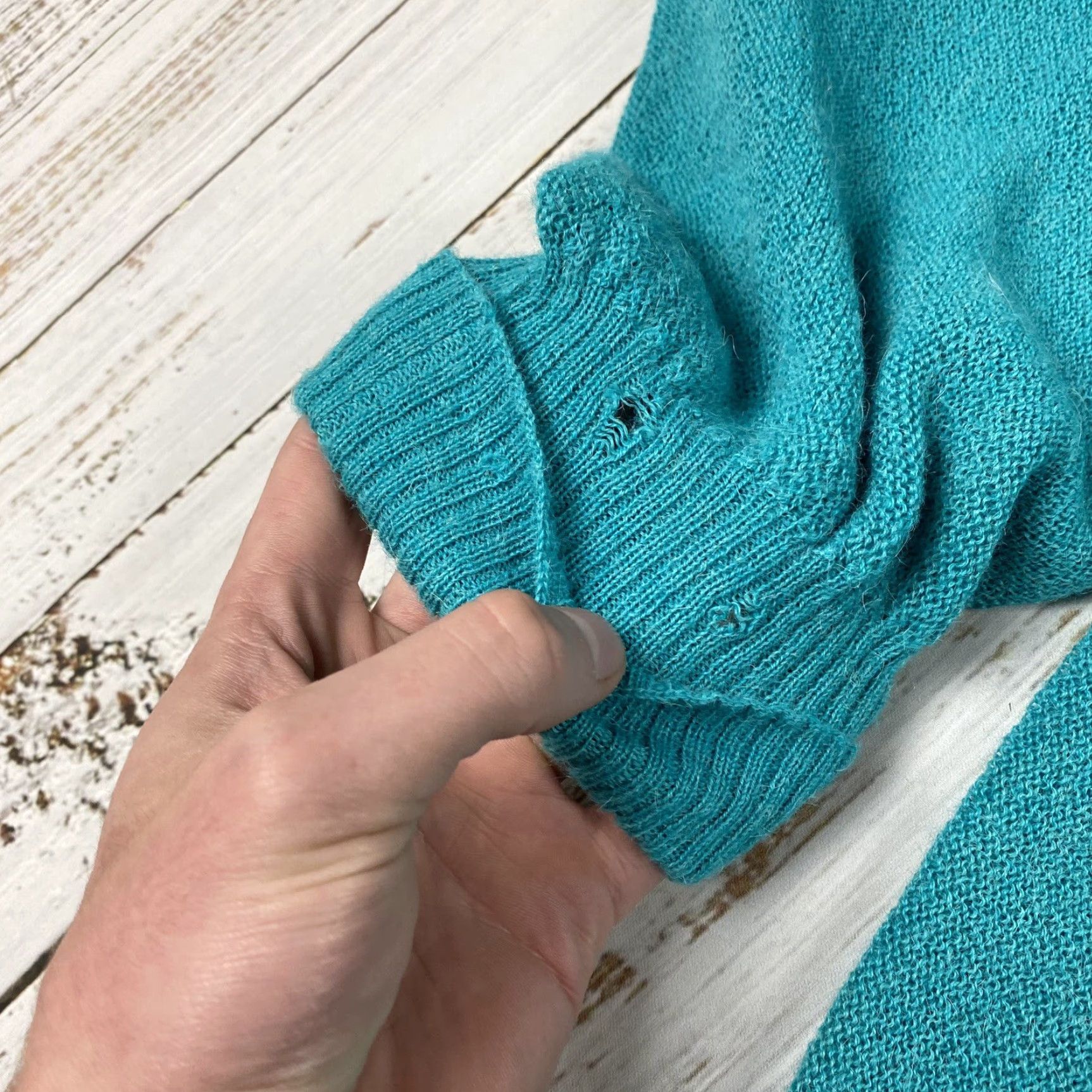 Brooks Brothers VINTAGE Brooks Brothers Cardigan Men's 100% Alpaca Teal Blue Crew Neck Medium Button Front Peru Knit Wool Solid 90s/Peruvian Alpaca Mens Size US M / EU 48-50 / 2 - 6 Thumbnail