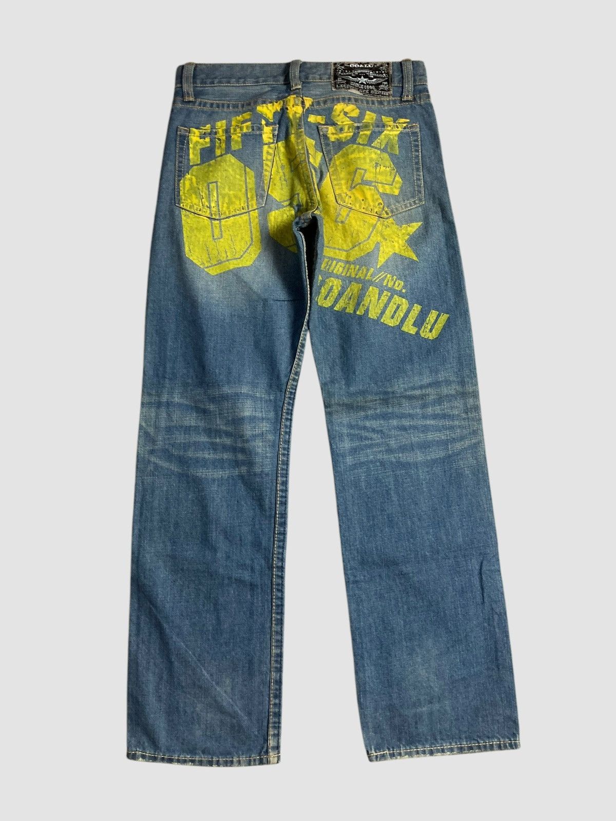 Japanese Brand CO&LU FiftySix Painted Y2K Jeans Inspired Evisu Size US 30 / EU 46 - 1 Thumbnail
