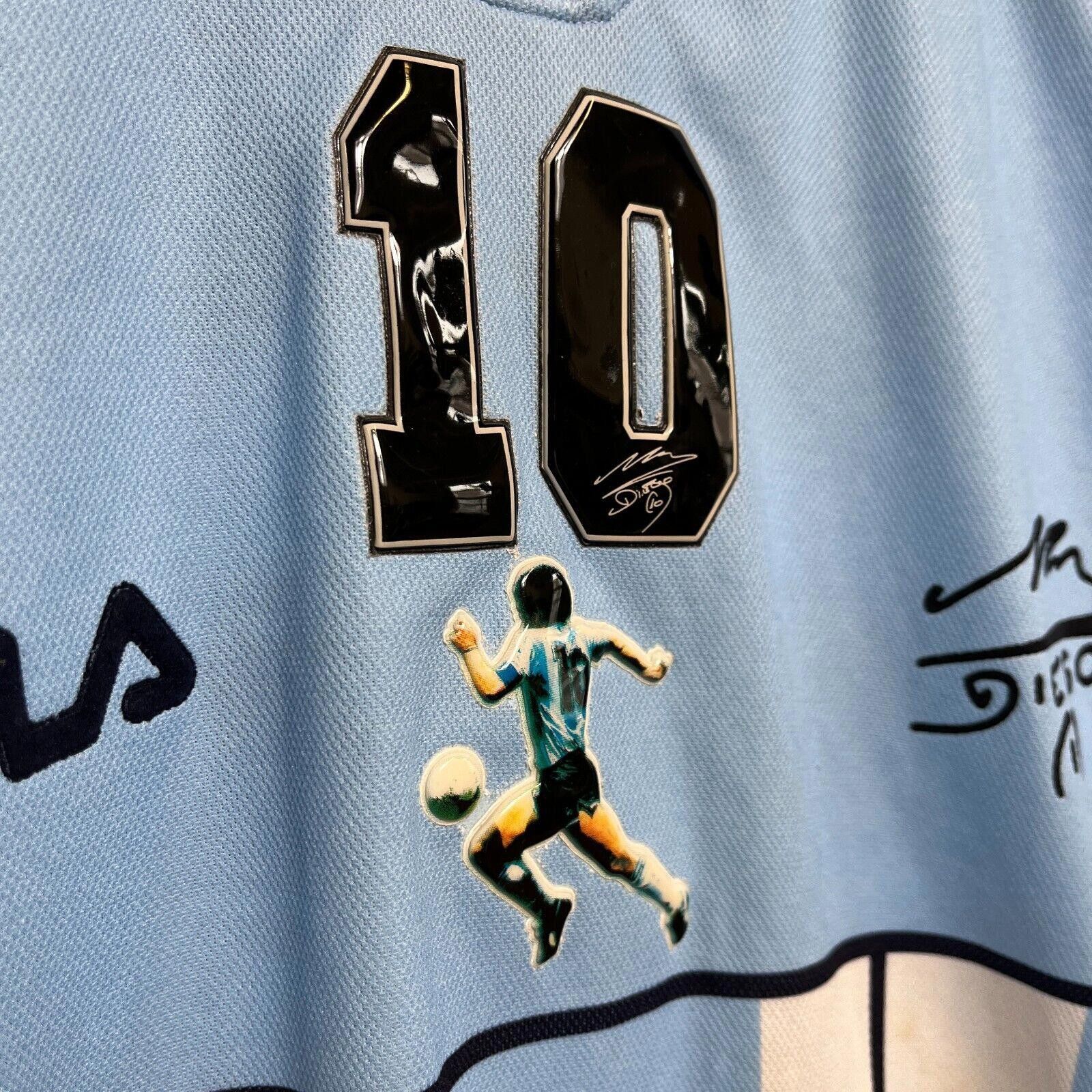 Fila × Vintage Vintage 2001 Fila Maradona XL Argentina Farwell Jersey Size US XL / EU 56 / 4 - 4 Thumbnail