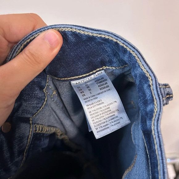 American Eagle Outfitters American Eagle Hi-Rise Cropped Jeans Size 24" / US 00 / IT 34 - 5 Thumbnail