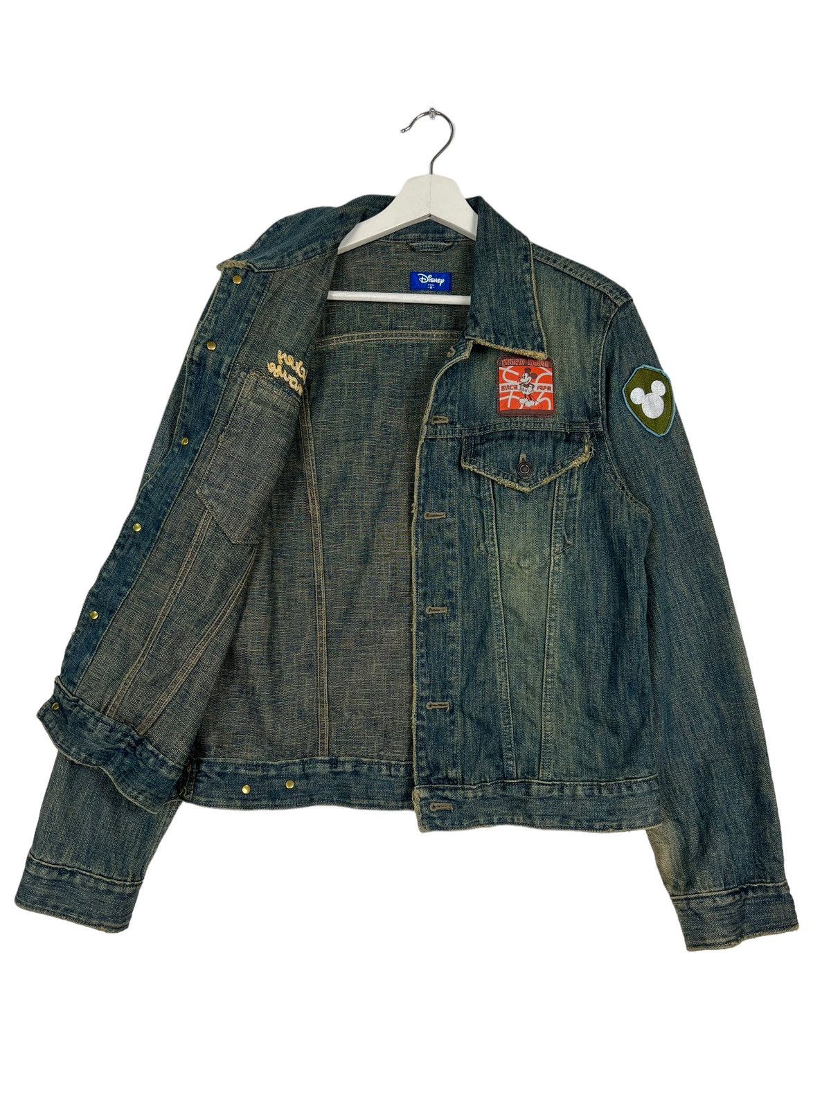 Disney 🔥 VINTAGE DISNEY MICKEY MOUSE DENIM TRUCKER JACKET Size US M / EU 48-50 / 2 - 9 Thumbnail