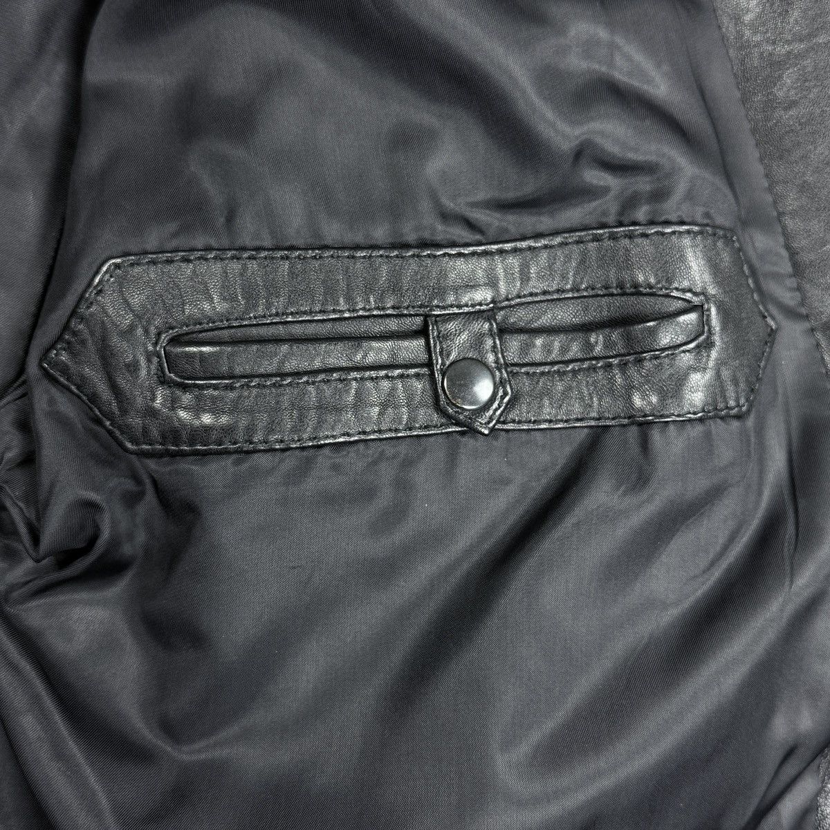 Marithe + Francois Girbaud Marithé & François Girbaud - 80’s Funnel-Neck Leather Coat Size US M / EU 48-50 / 2 - 8 Thumbnail