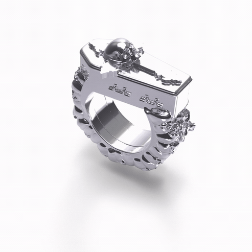 Jewelry Hard Jewelry DYT Coffin Ring size 7 Solid Stainless Steel Size ONE SIZE - 4 Thumbnail